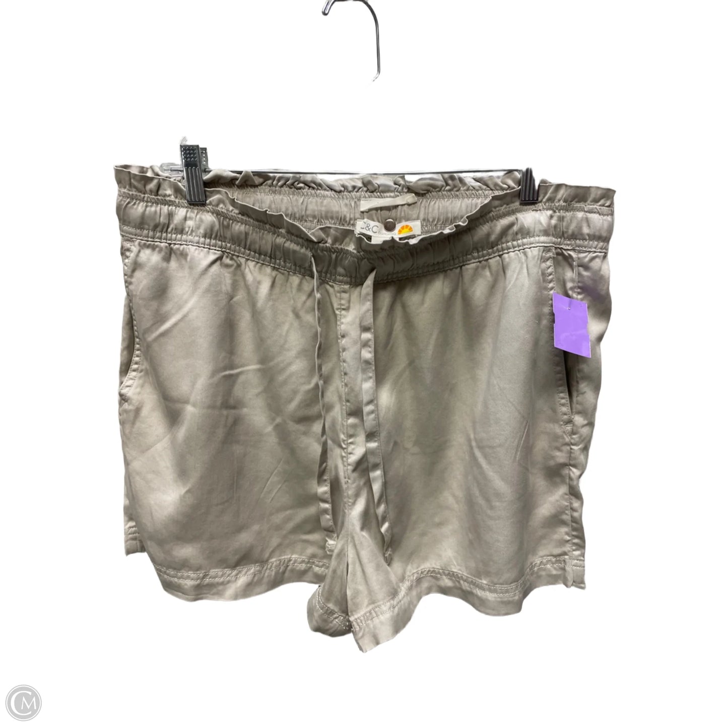 Shorts By C And C In Tan, Size: 16