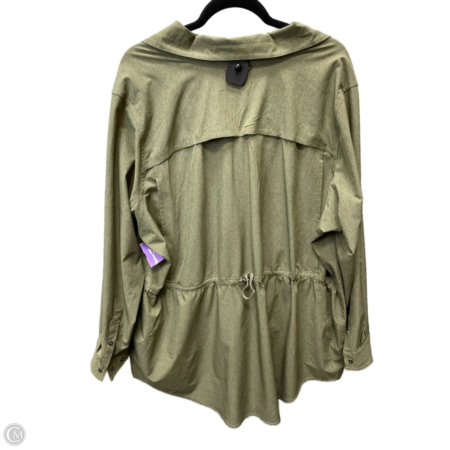 Jacket Windbreaker By Duluth Trading In Green, Size: 2x
