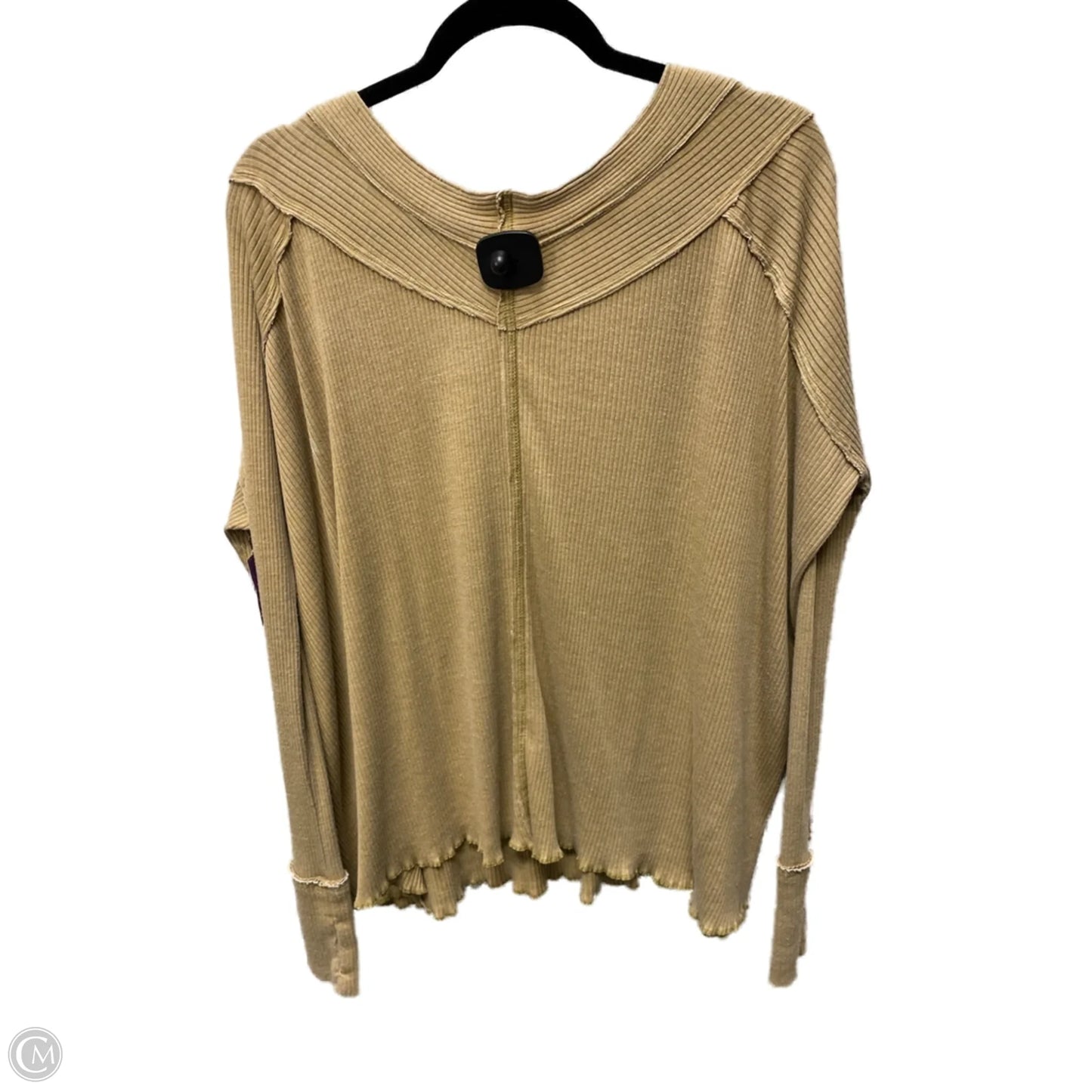 Top Long Sleeve By We The Free In Chartreuse, Size: S