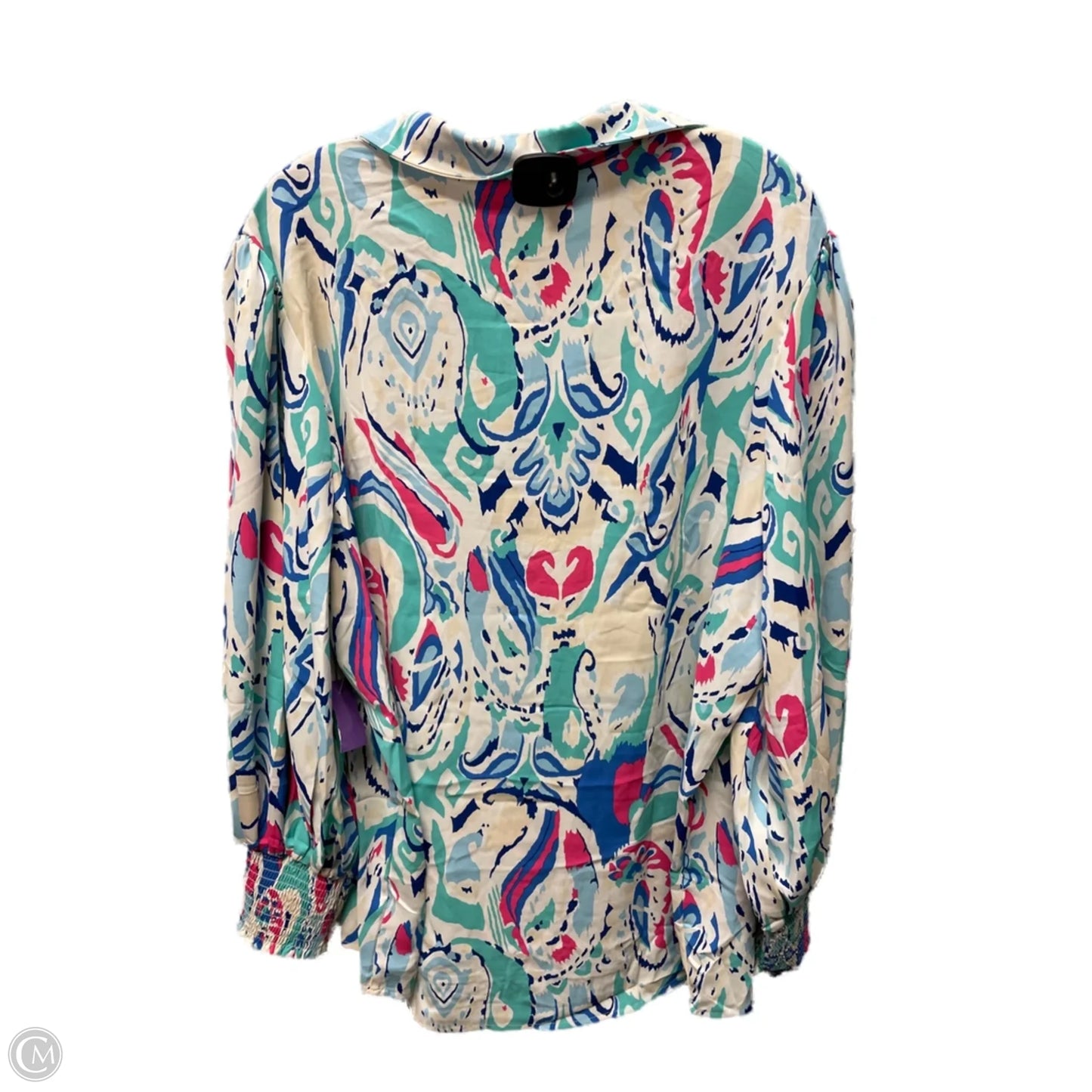 Blouse Long Sleeve By Clothes Mentor In Multi-colored, Size: 2x