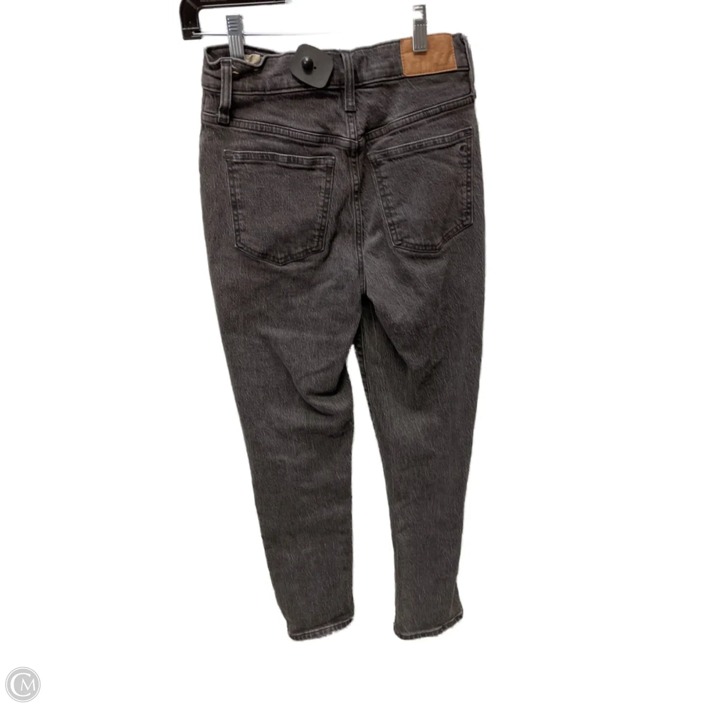 Jeans Straight By Madewell In Black Denim, Size: 0