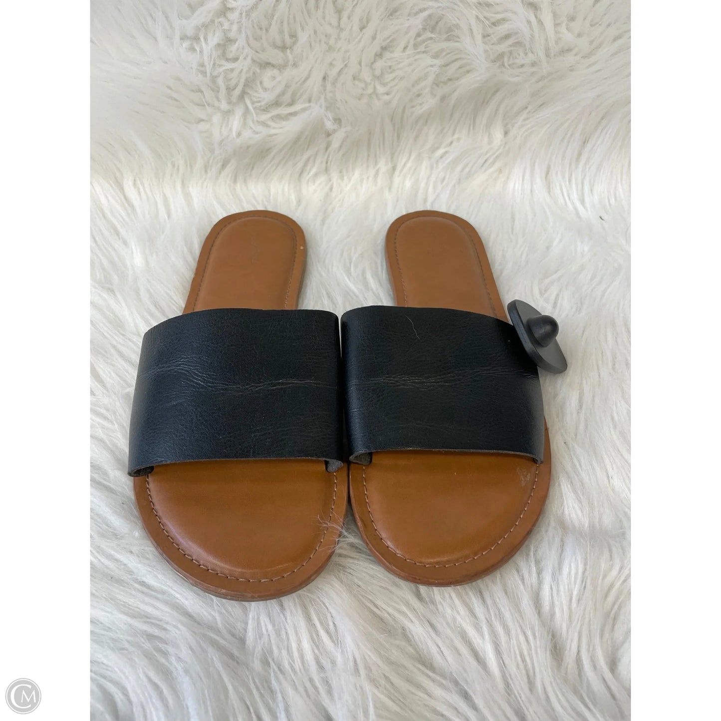 Sandals Flats By Universal Thread In Black, Size: 9