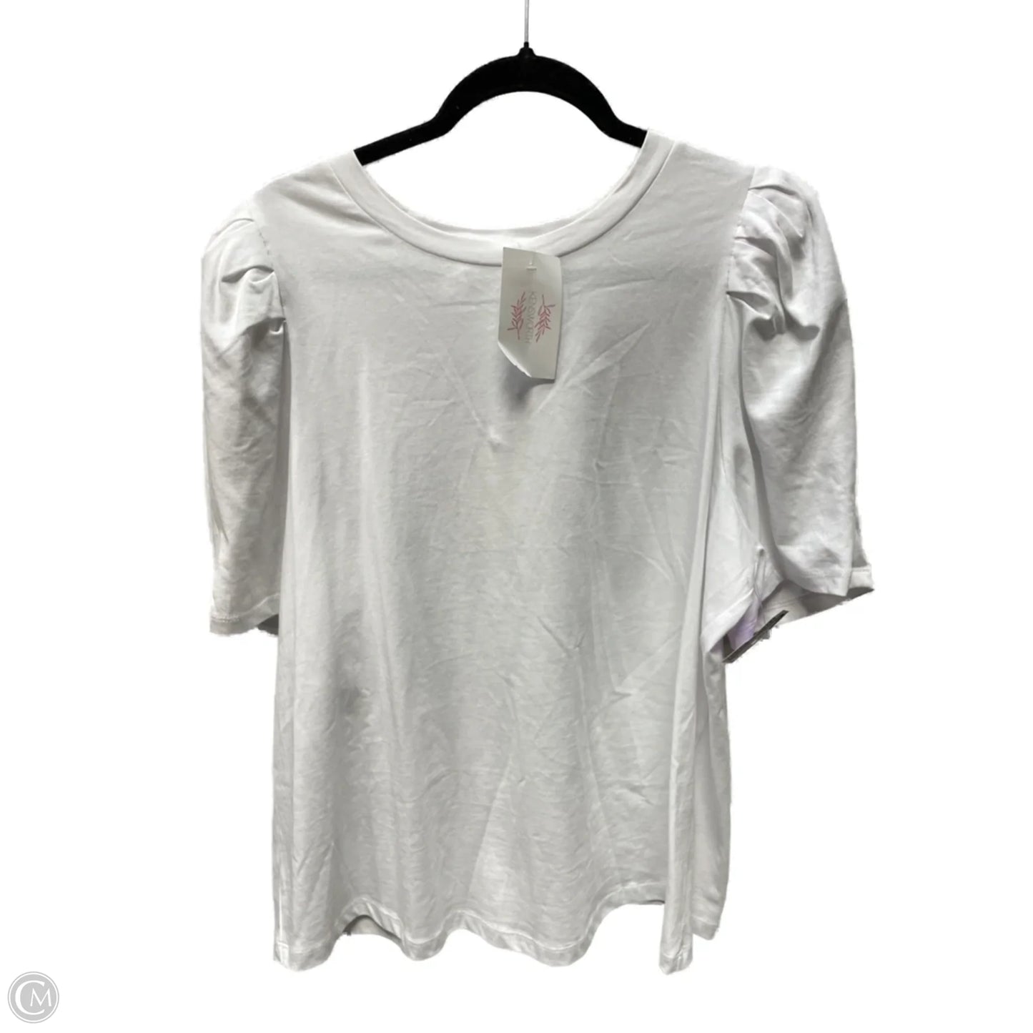 Top Short Sleeve By English Factory In White, Size: 1x