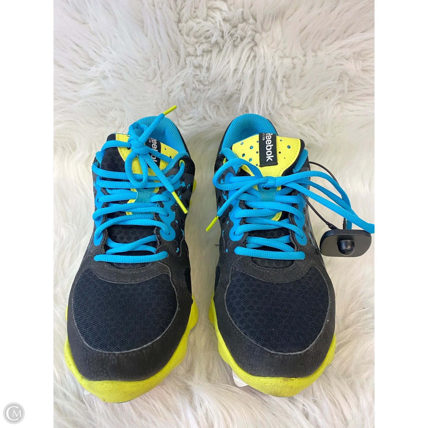 Shoes Athletic By Reebok In Blue & Yellow, Size: 8.5
