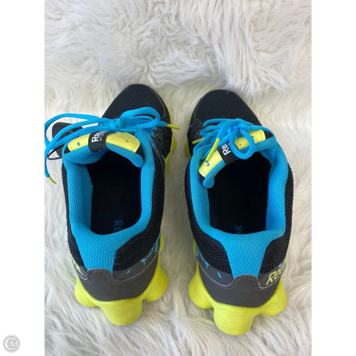 Shoes Athletic By Reebok In Blue & Yellow, Size: 8.5