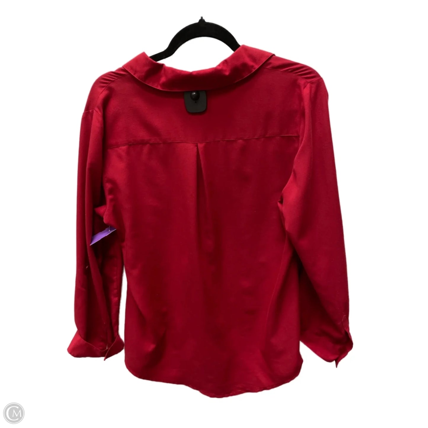 Blouse Long Sleeve By Chicos In Red, Size: S