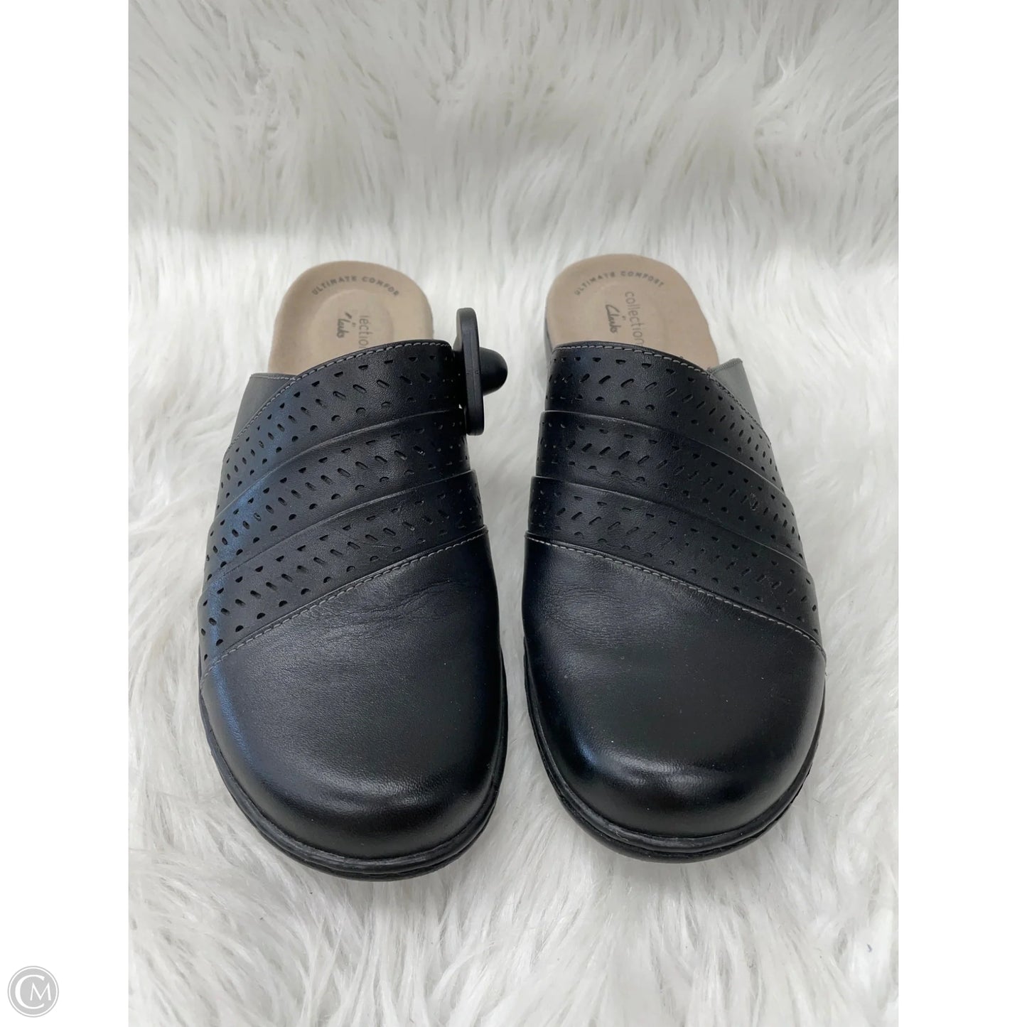 Shoes Flats By Clarks In Black, Size: 7.5