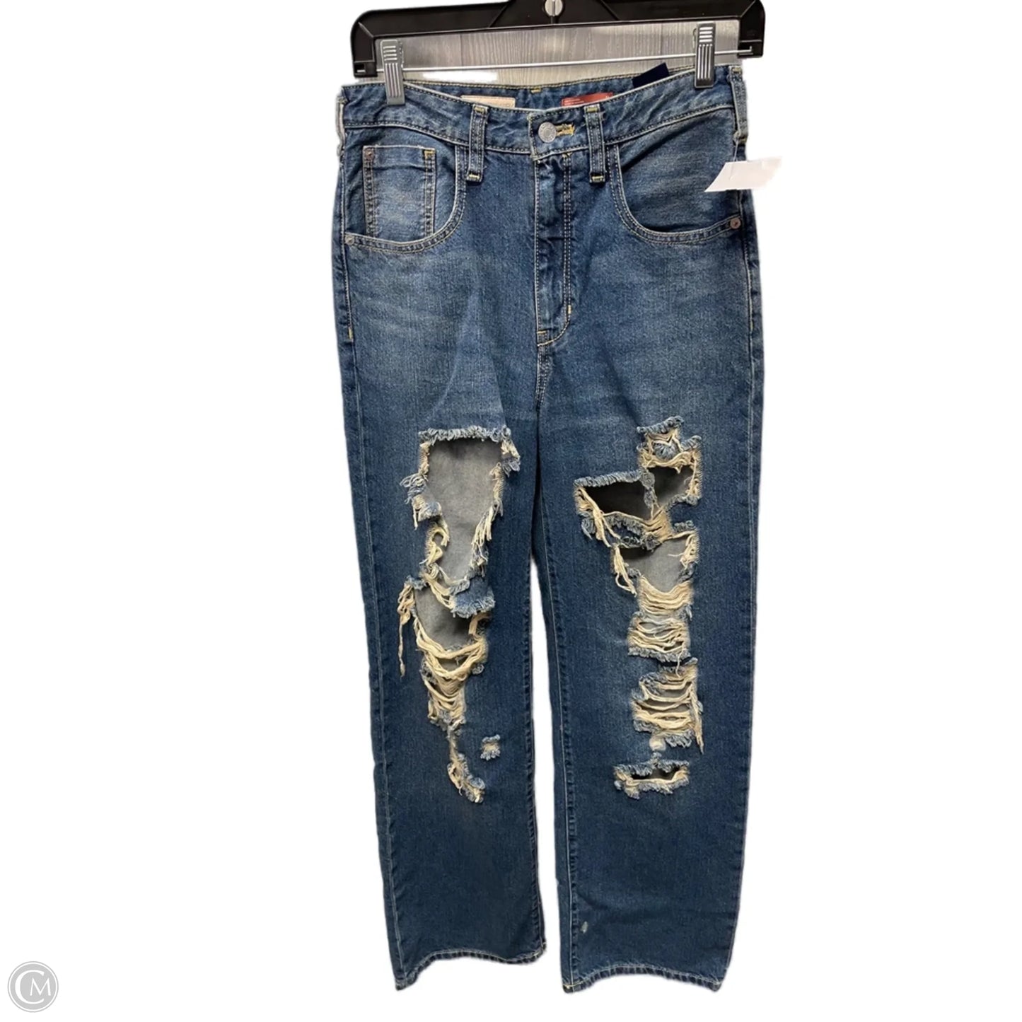 Jeans Straight By Pilcro In Blue Denim, Size: 2