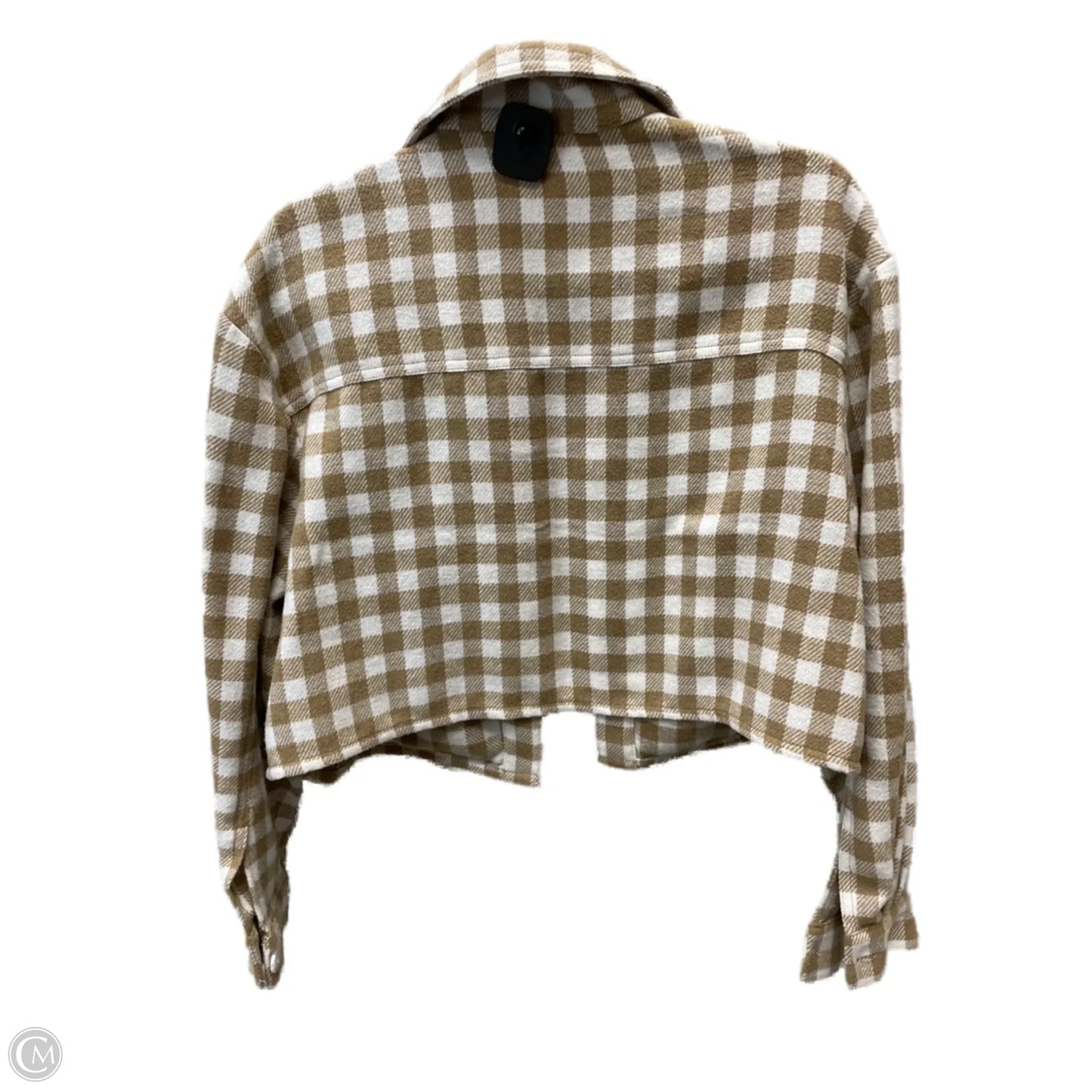 Jacket Other By Versona In Tan & White, Size: L