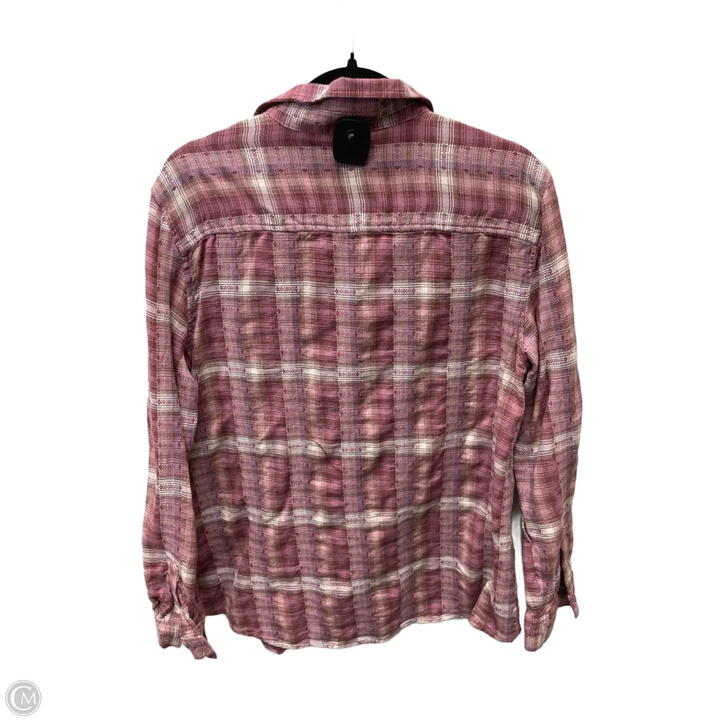 Top Long Sleeve By Ana In Plaid Pattern, Size: L