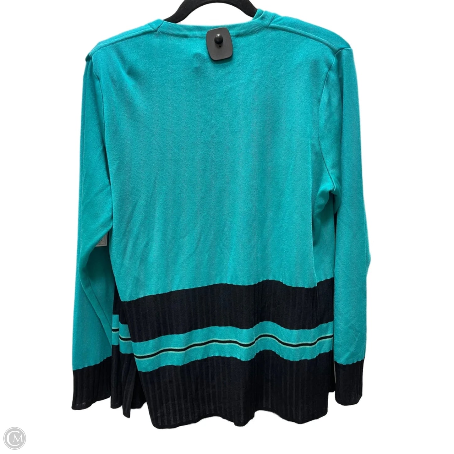 Sweater 2pc By Misook In Black & Blue, Size: M