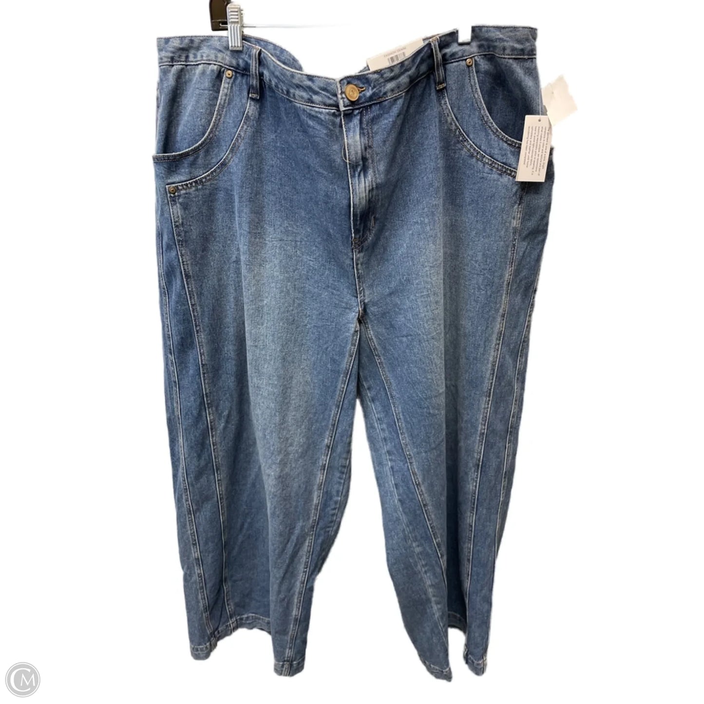 Jeans Wide Leg By Clothes Mentor In Blue Denim, Size: 22