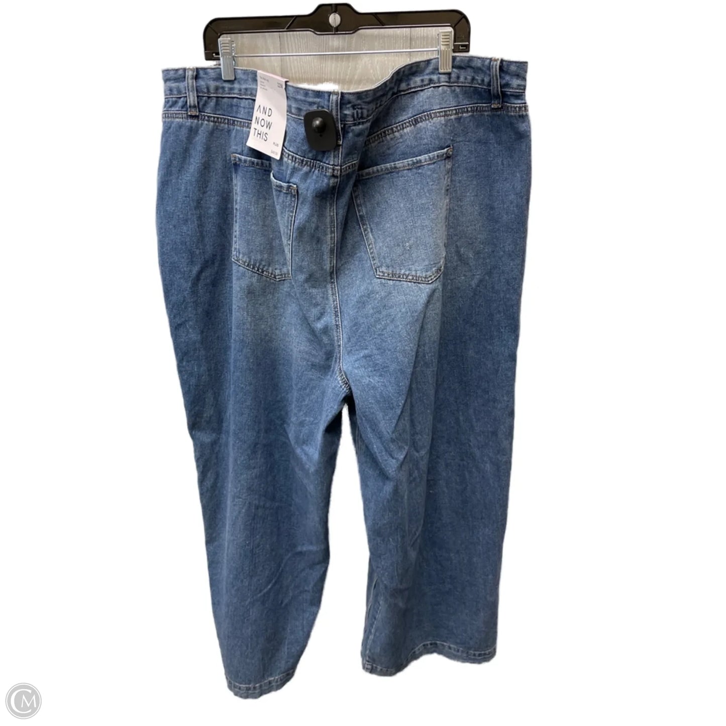 Jeans Wide Leg By Clothes Mentor In Blue Denim, Size: 22