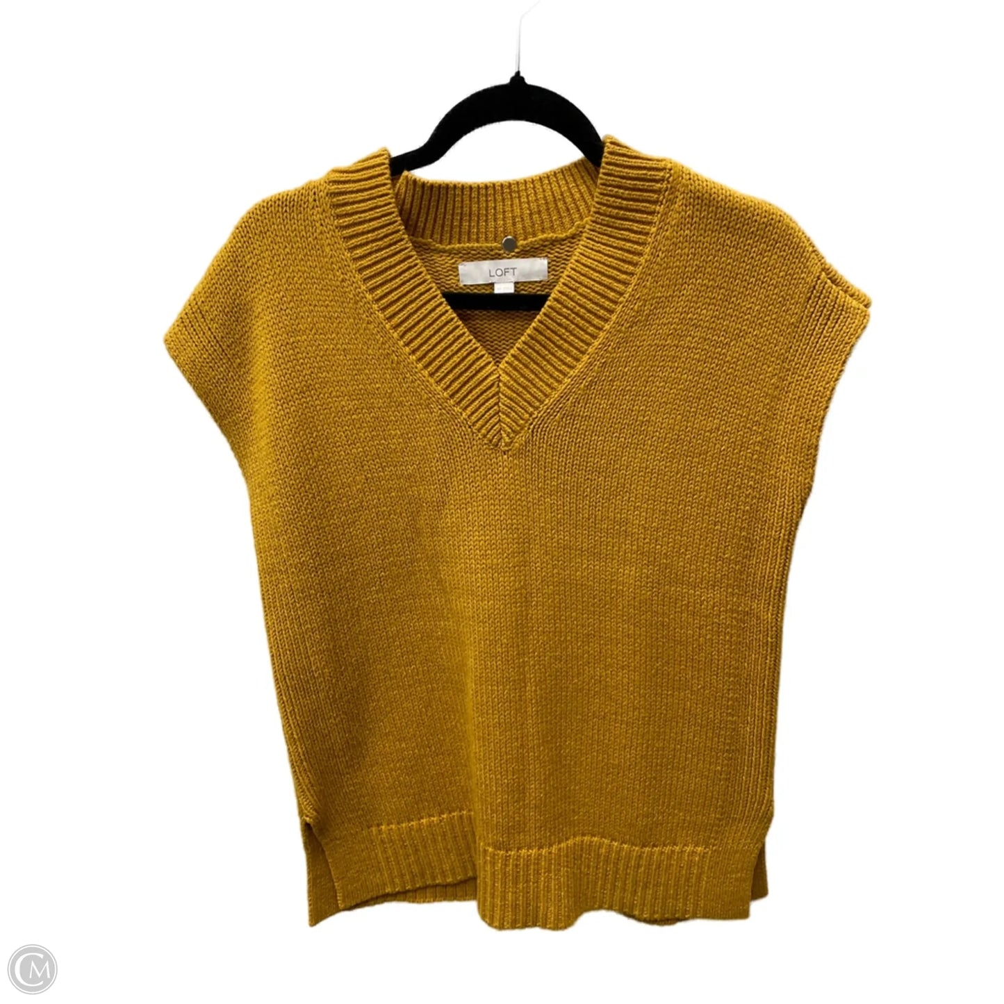 Sweater Short Sleeve By Loft In Orange, Size: Xs