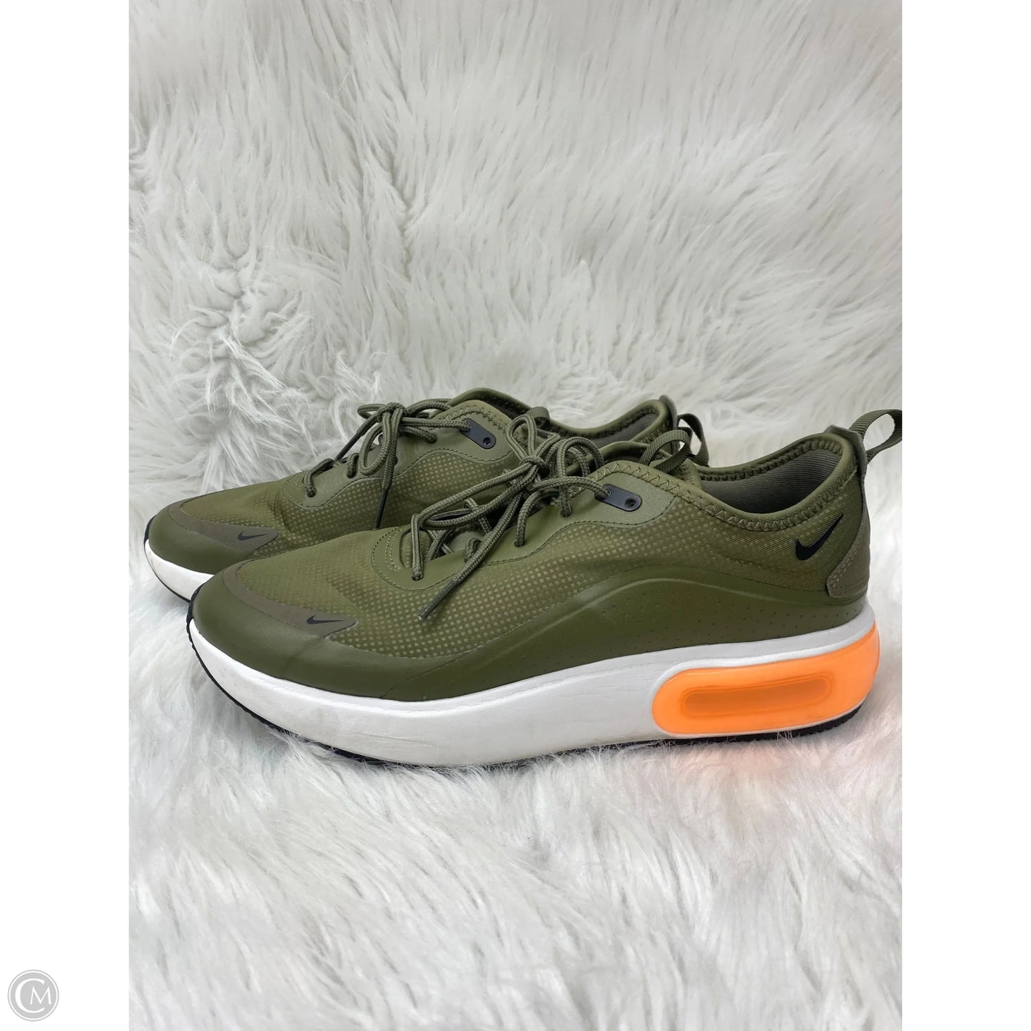 Shoes Athletic By Nike In Green & Orange, Size: 10