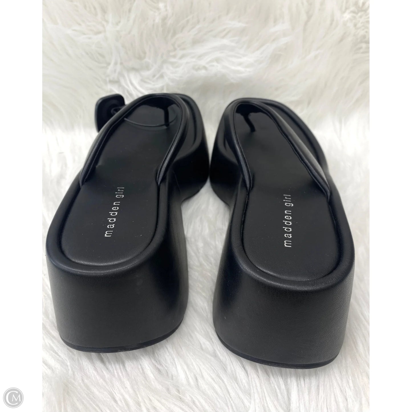 Sandals Heels Platform By Madden Girl In Black, Size: 10