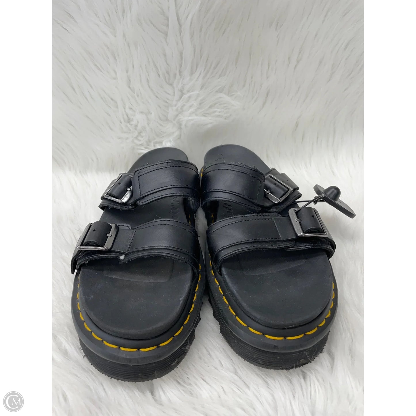 Sandals Heels Platform By Dr Martens In Black, Size: 10