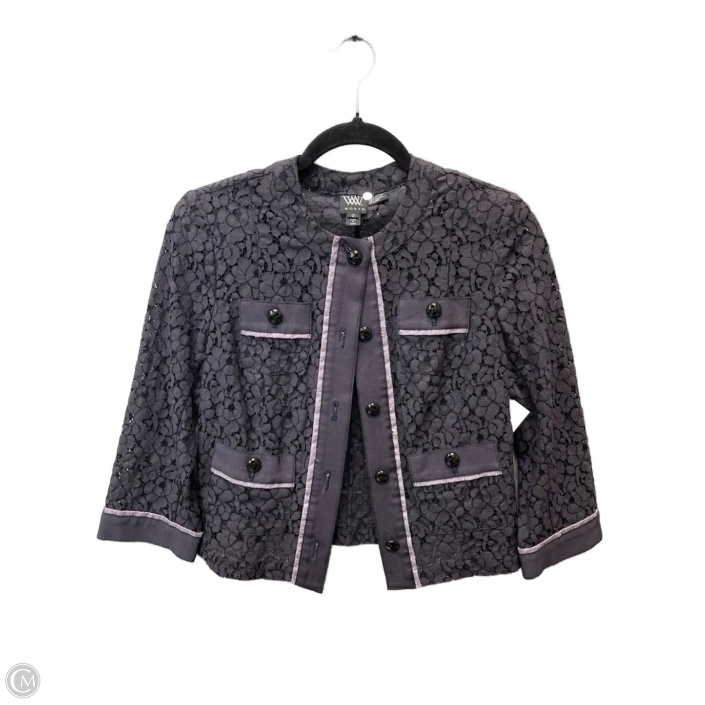 Blazer By Worth Ny In Grey, Size: Xs