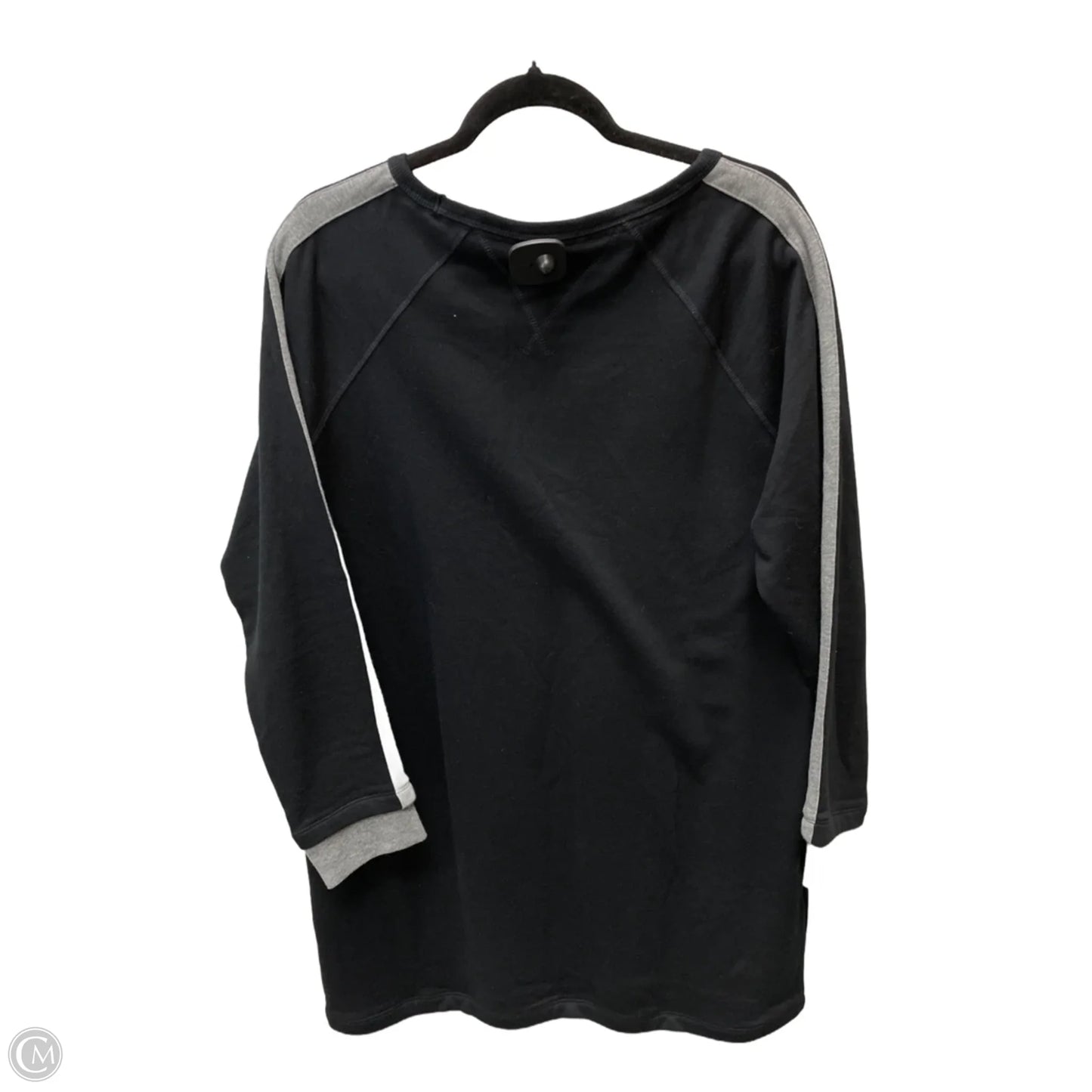 Tunic Long Sleeve By Tommy Hilfiger In Black & Grey, Size: 1x