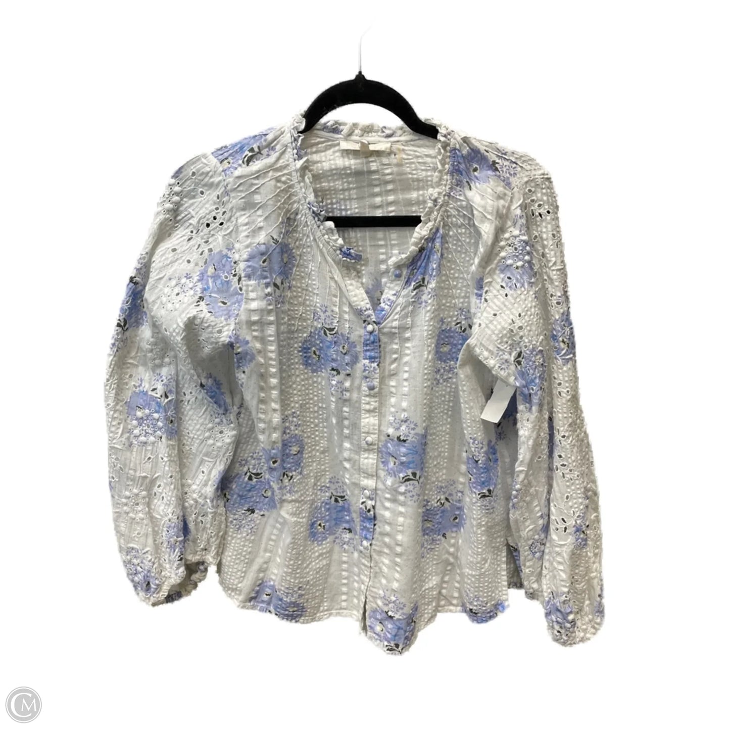 Blouse Long Sleeve By loveshackfancy In Floral Print, Size: L