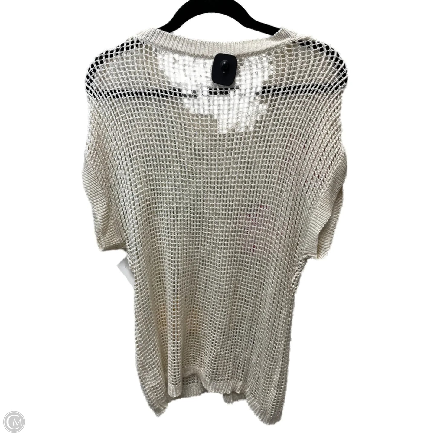 Sweater Short Sleeve By Clothes Mentor In Tan, Size: L