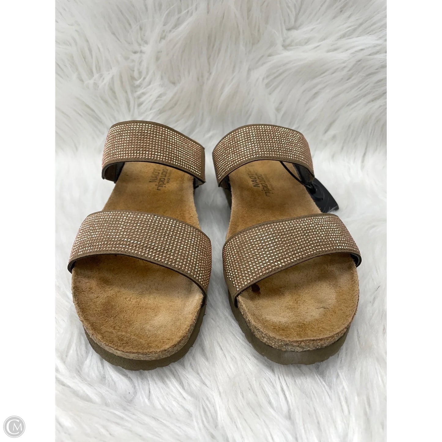 Sandals Heels Wedge By Naot In Rose Gold, Size: 10