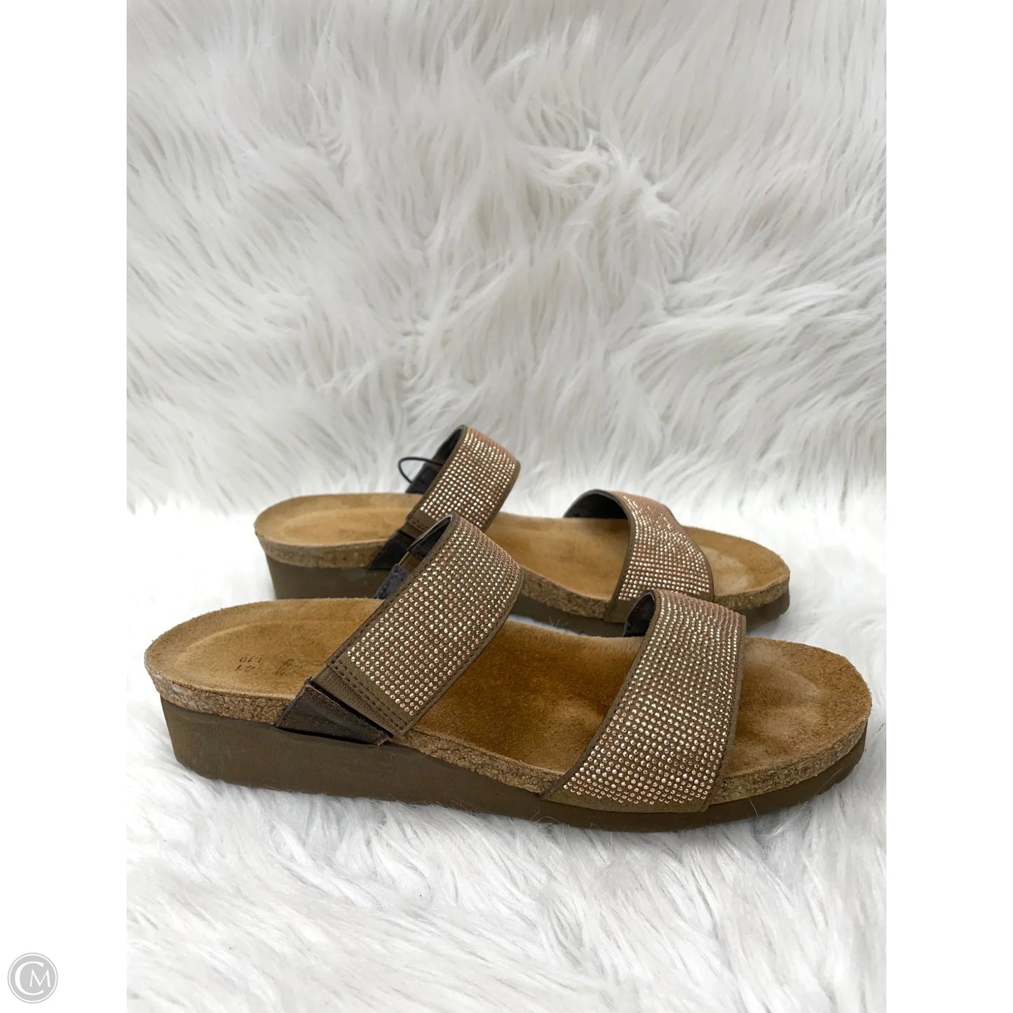 Sandals Heels Wedge By Naot In Rose Gold, Size: 10