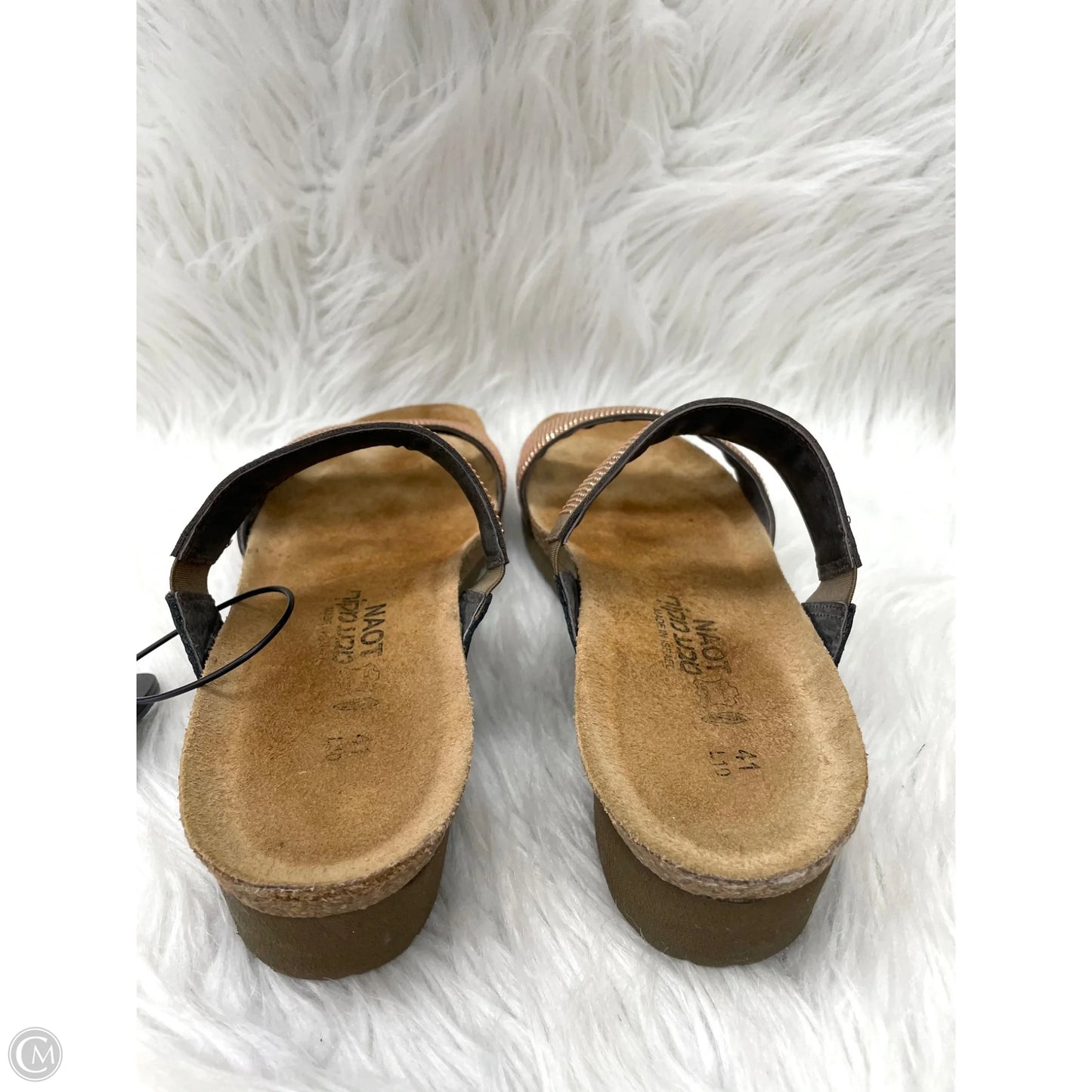 Sandals Heels Wedge By Naot In Rose Gold, Size: 10