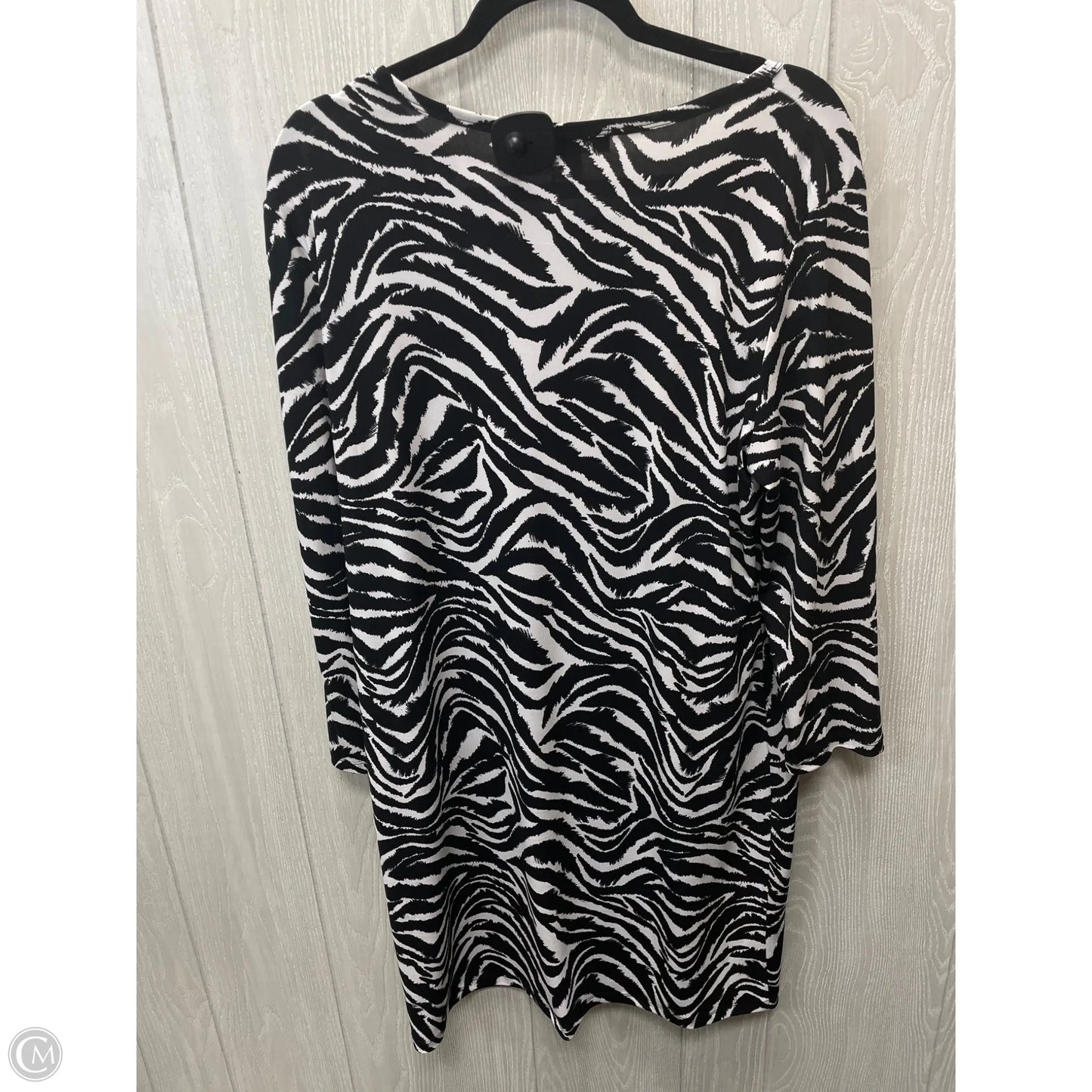 Dress Designer By Michael Kors In Zebra Print, Size: Xl