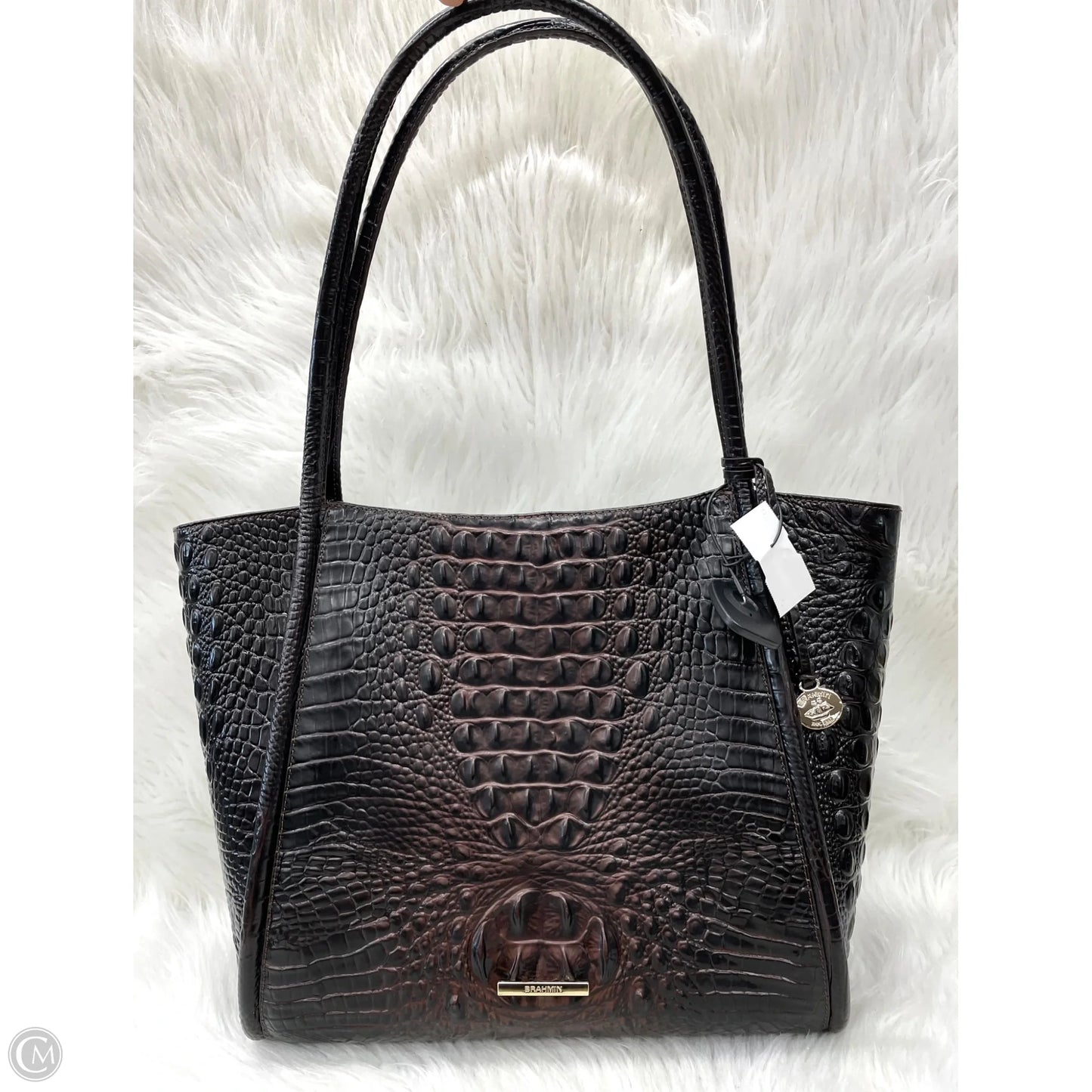 Handbag Designer By Brahmin, Size: Large