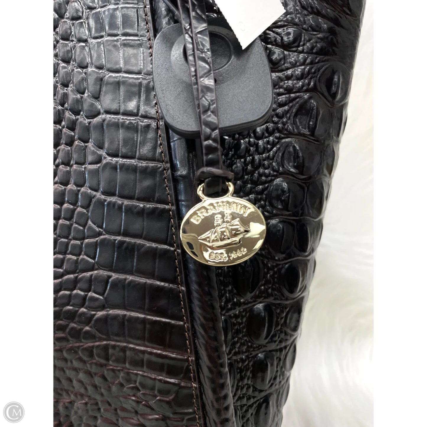 Handbag Designer By Brahmin, Size: Large