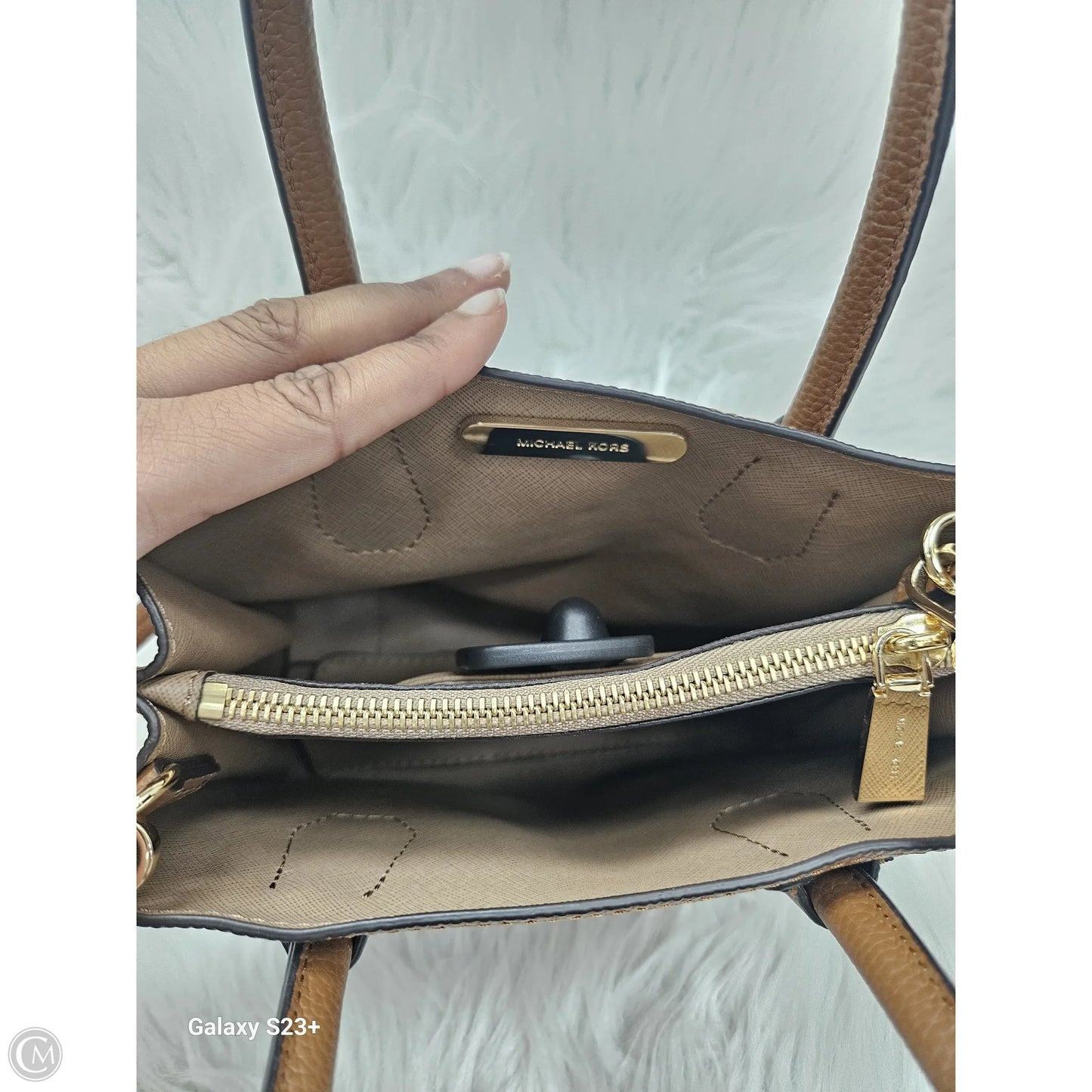 Crossbody Designer By Michael Kors, Size: Medium