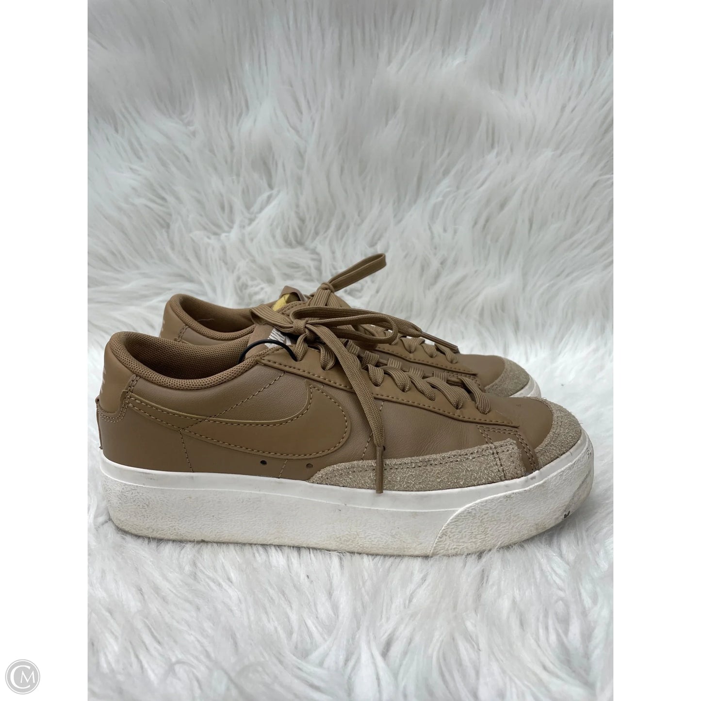 Shoes Sneakers Platform By Nike In Tan, Size: 7