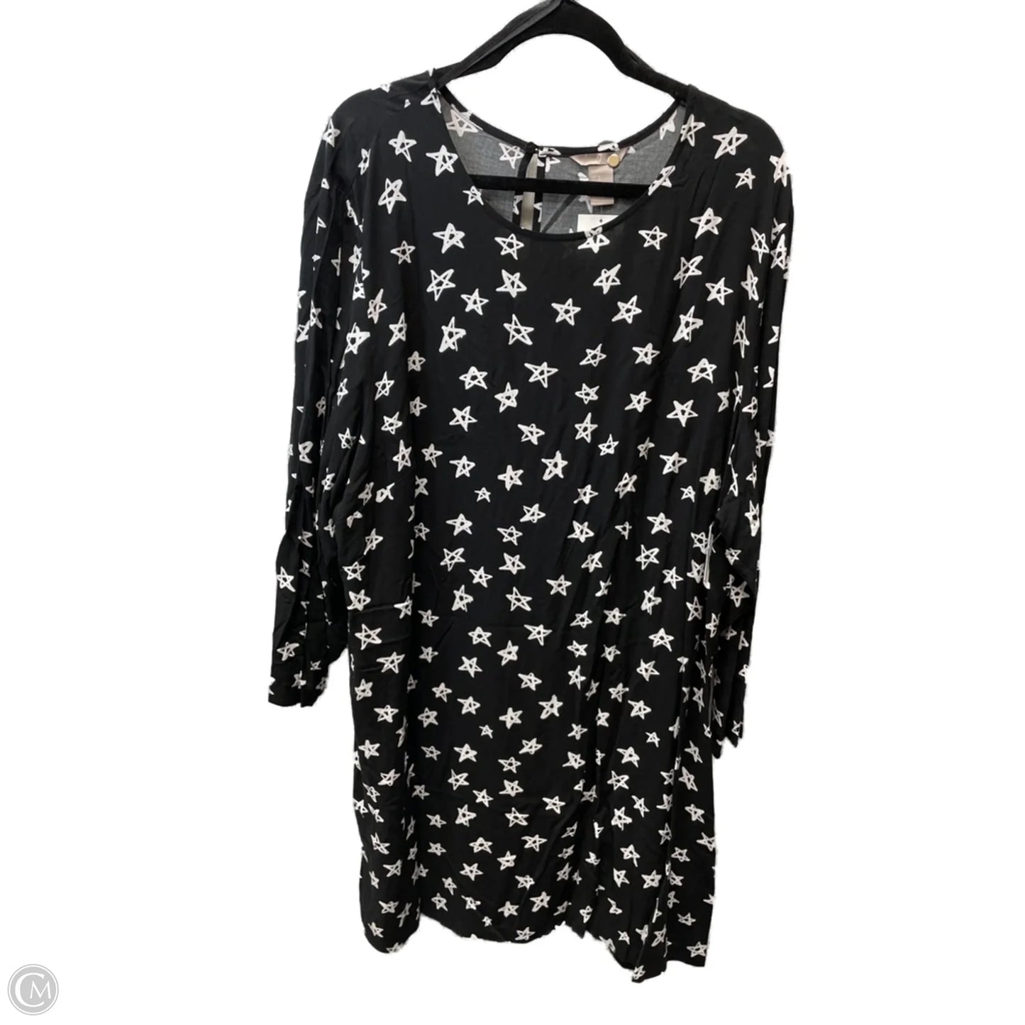 Dress Casual Short By H&m In Black & White, Size: 3x