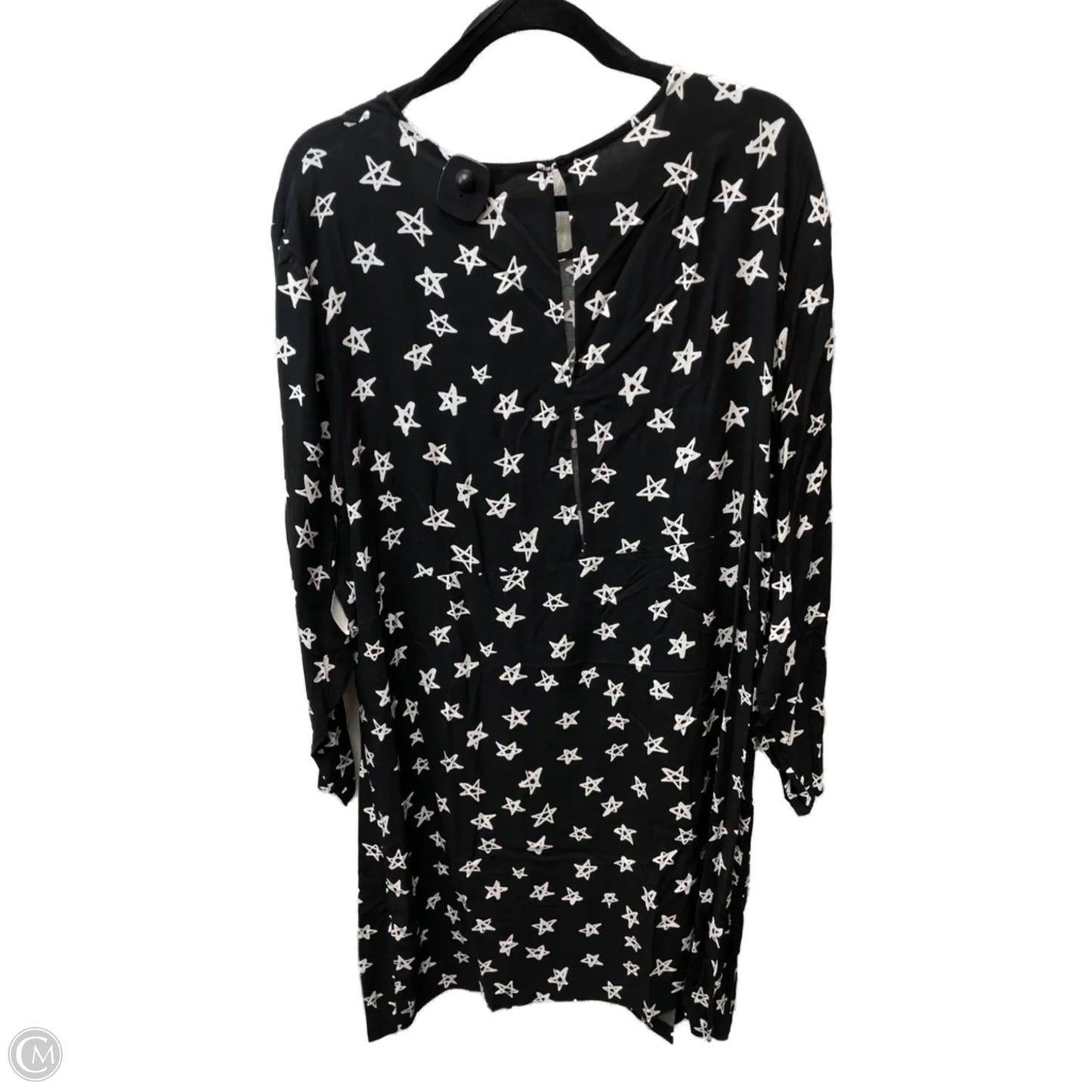 Dress Casual Short By H&m In Black & White, Size: 3x