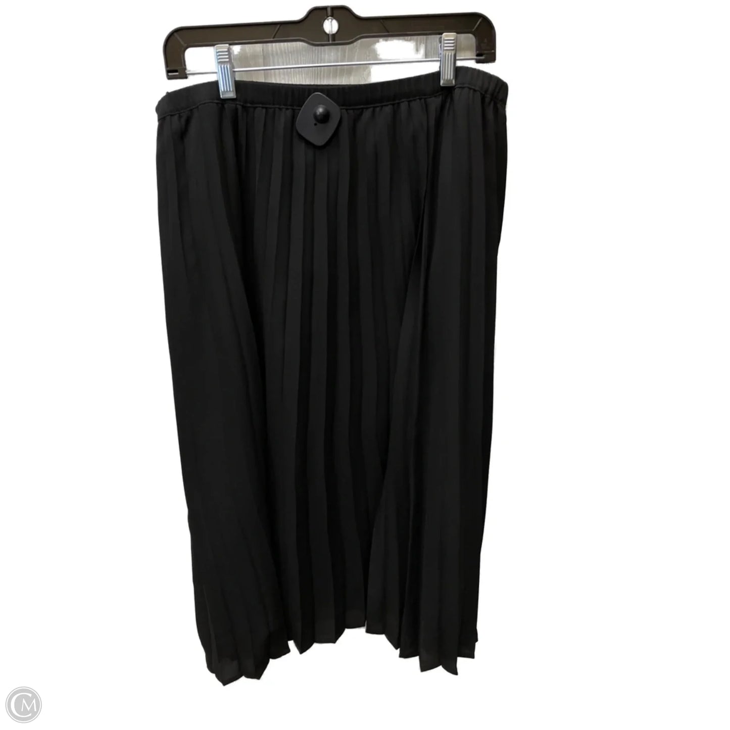 Skirt Midi By Christopher And Banks In Black, Size: 16