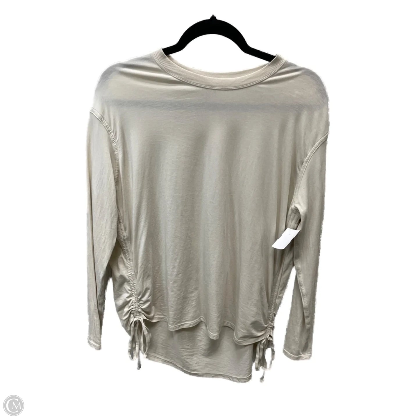 Athletic Top Long Sleeve Crewneck By Lululemon In Tan, Size: 4