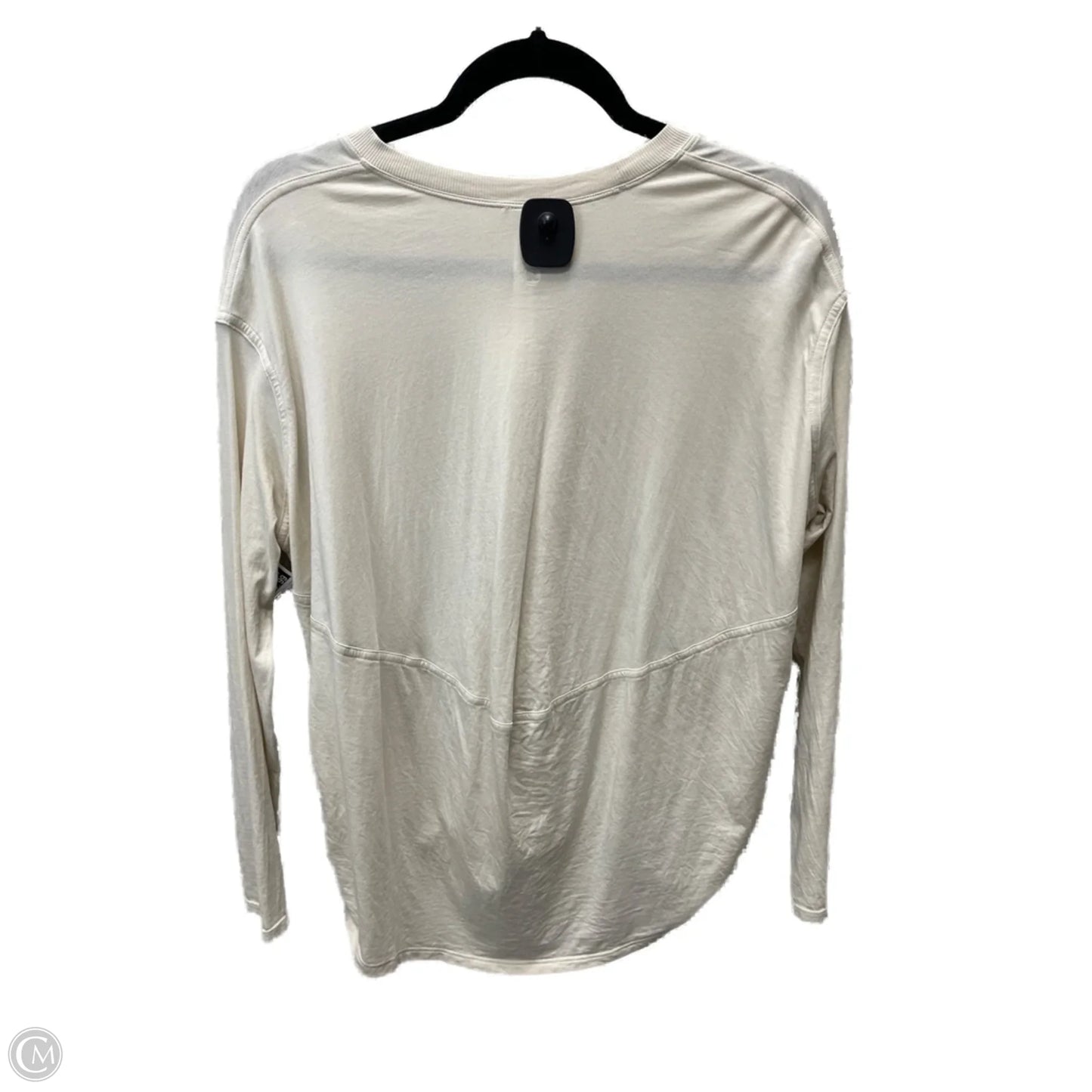 Athletic Top Long Sleeve Crewneck By Lululemon In Tan, Size: 4
