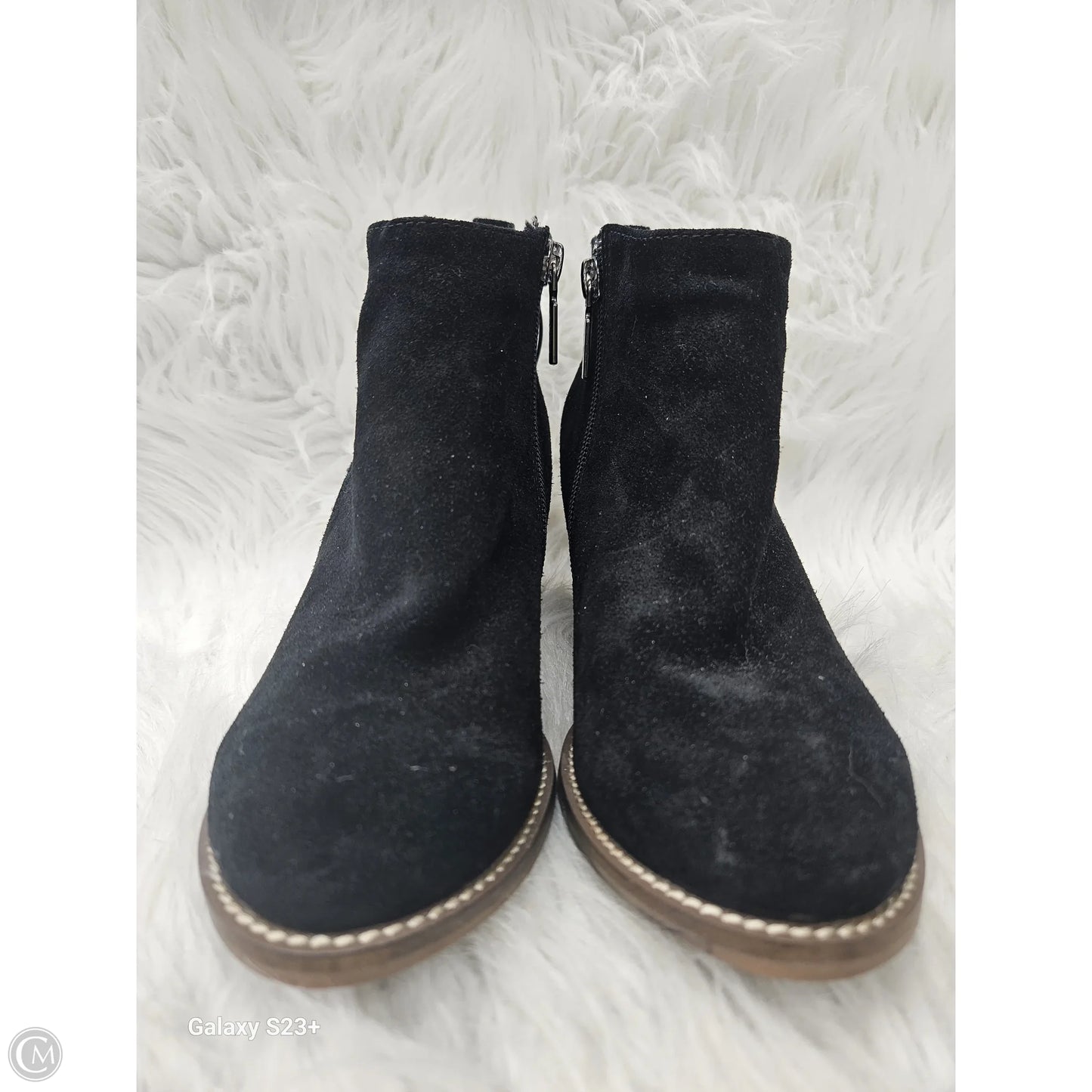 Boots Ankle Heels By Aqua In Black, Size: 6