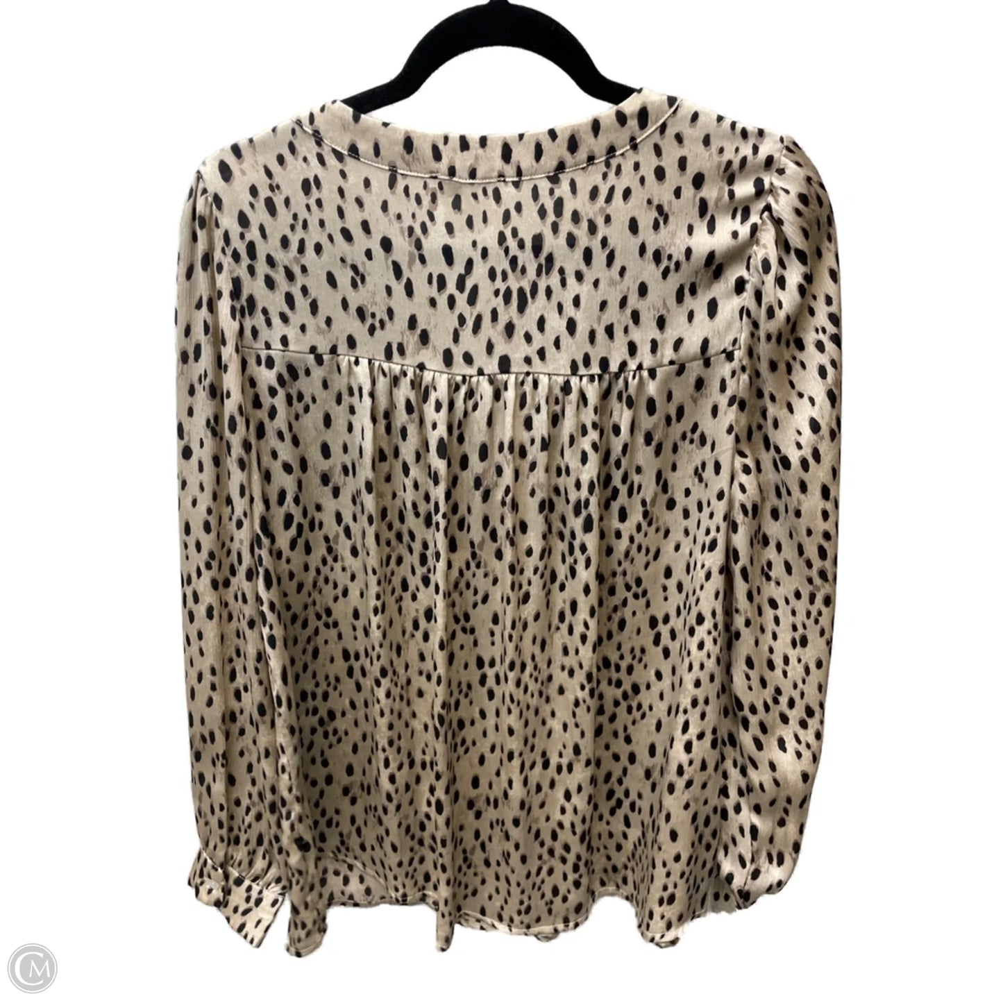 Blouse Long Sleeve By Jodifl In Animal Print, Size: L