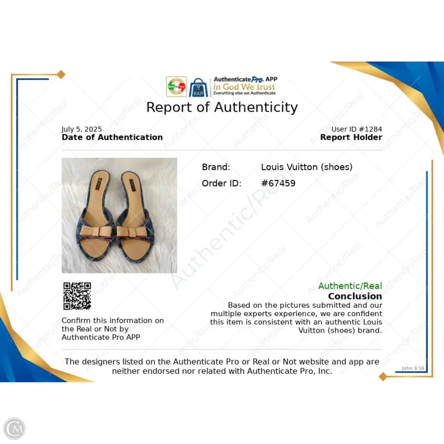 Sandals Luxury Designer By Louis Vuitton In Blue Denim, Size: 10