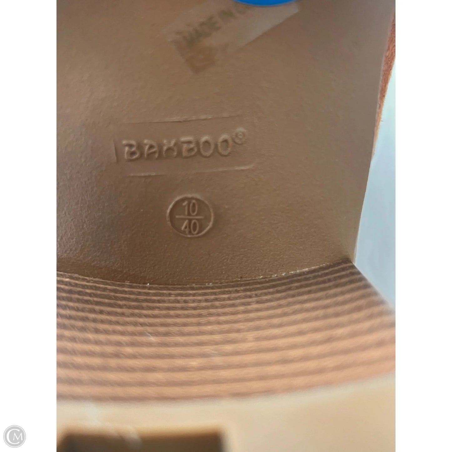 Boots Ankle Heels By Bamboo In Brown, Size: 10