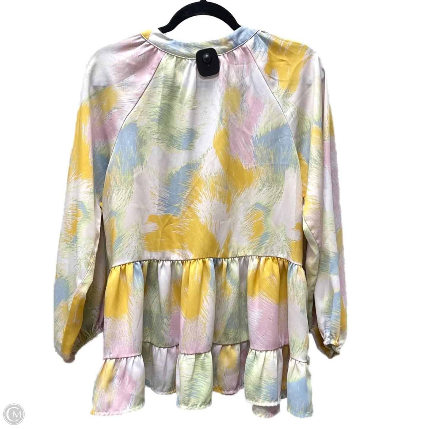 Top Long Sleeve By Entro In Tie Dye Print, Size: S