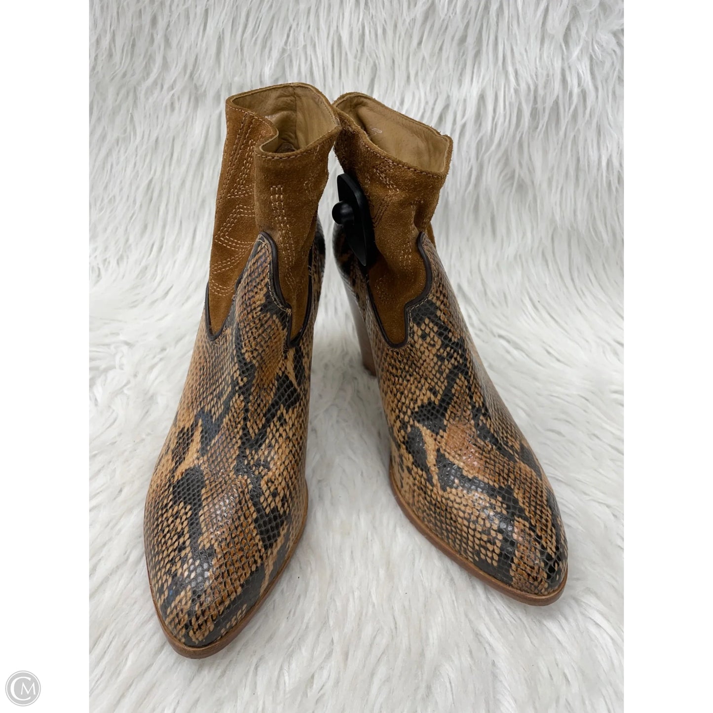 Boots Ankle Heels By Matisse In Snakeskin Print, Size: 9.5