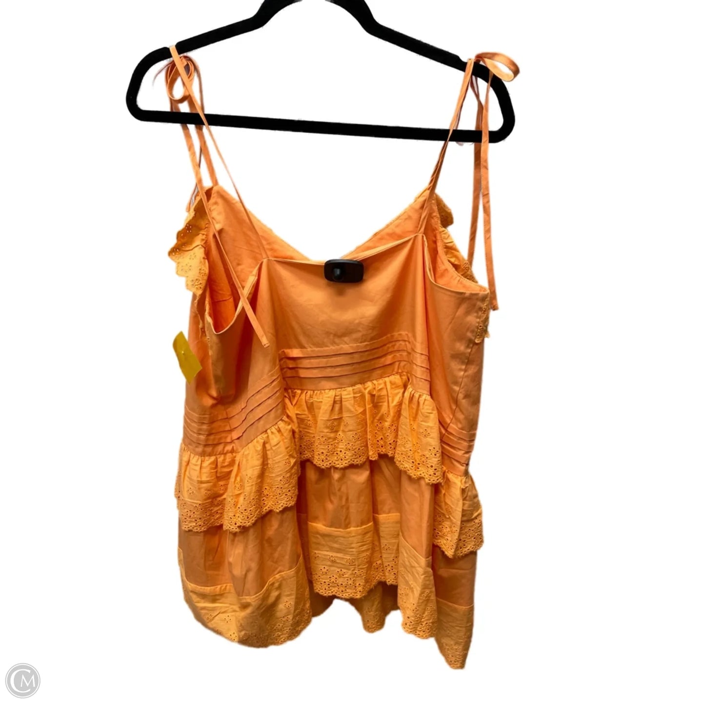 Top Sleeveless By Anthropologie In Orange, Size: L