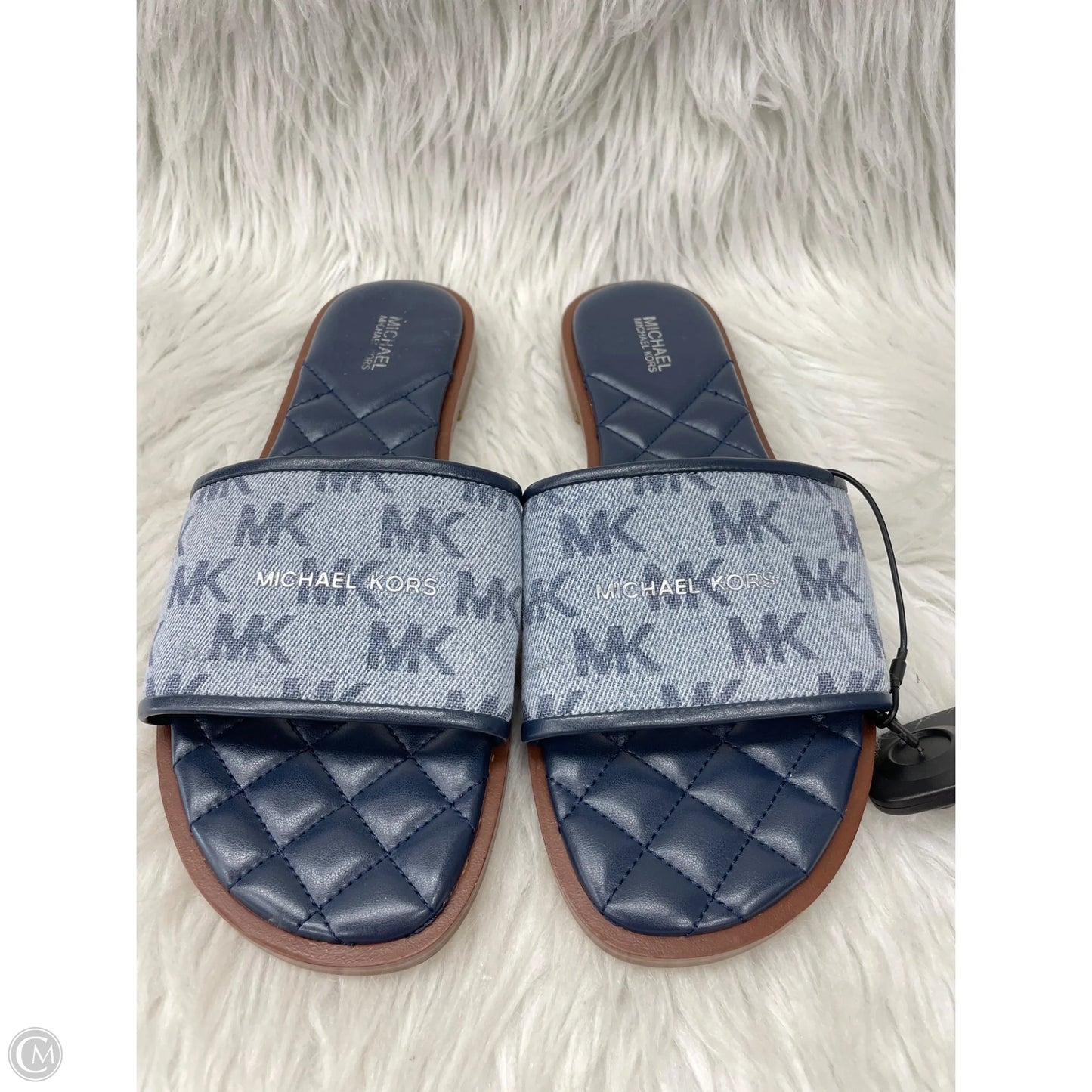 Sandals Designer By Michael Kors In Blue Denim, Size: 9
