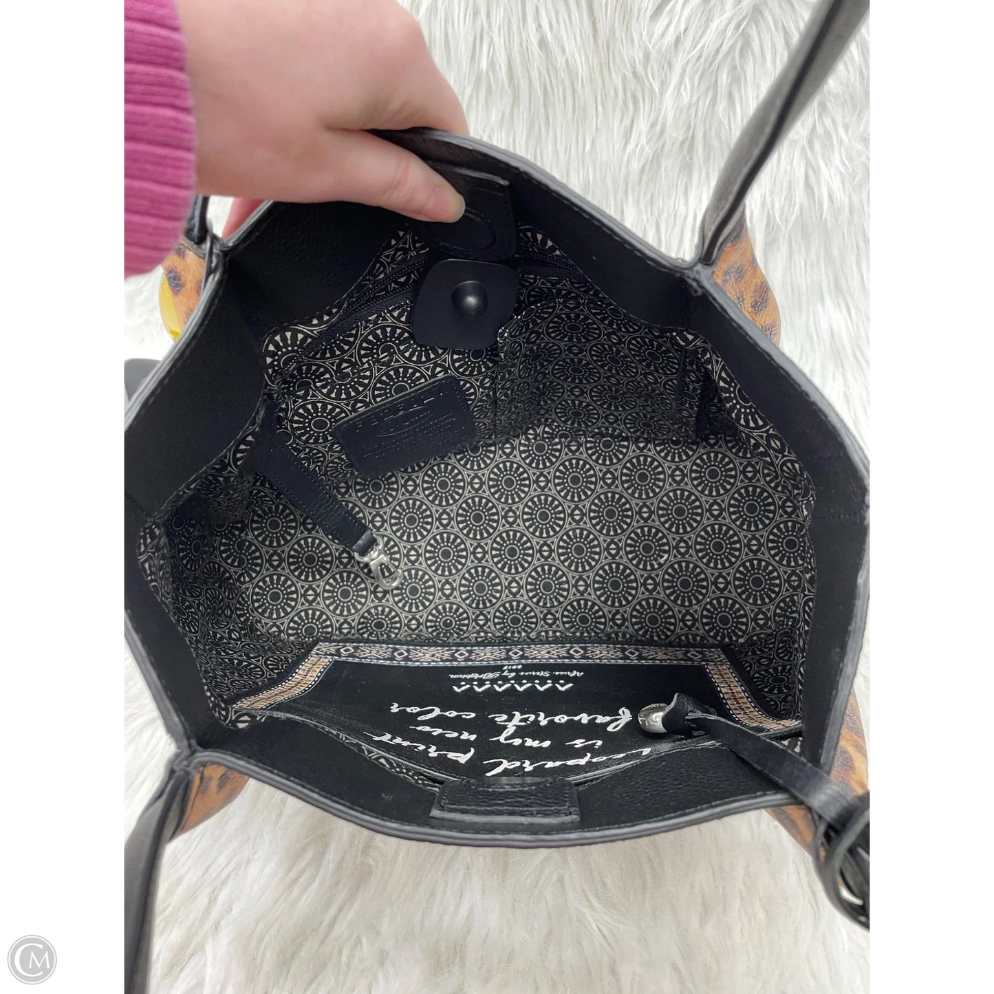 Handbag Leather By Brighton, Size: Medium