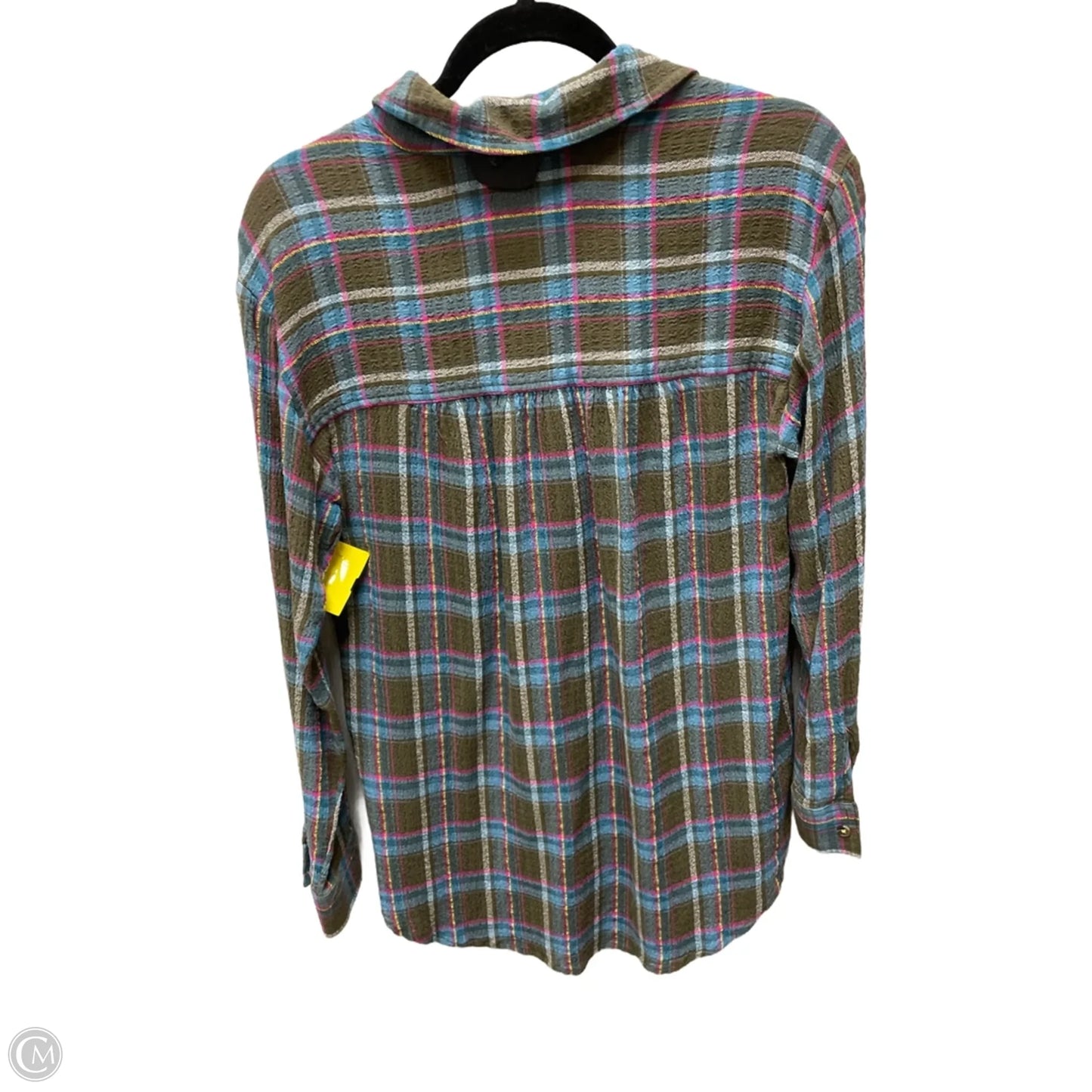 Top Long Sleeve By Pilcro In Plaid Pattern, Size: Xs