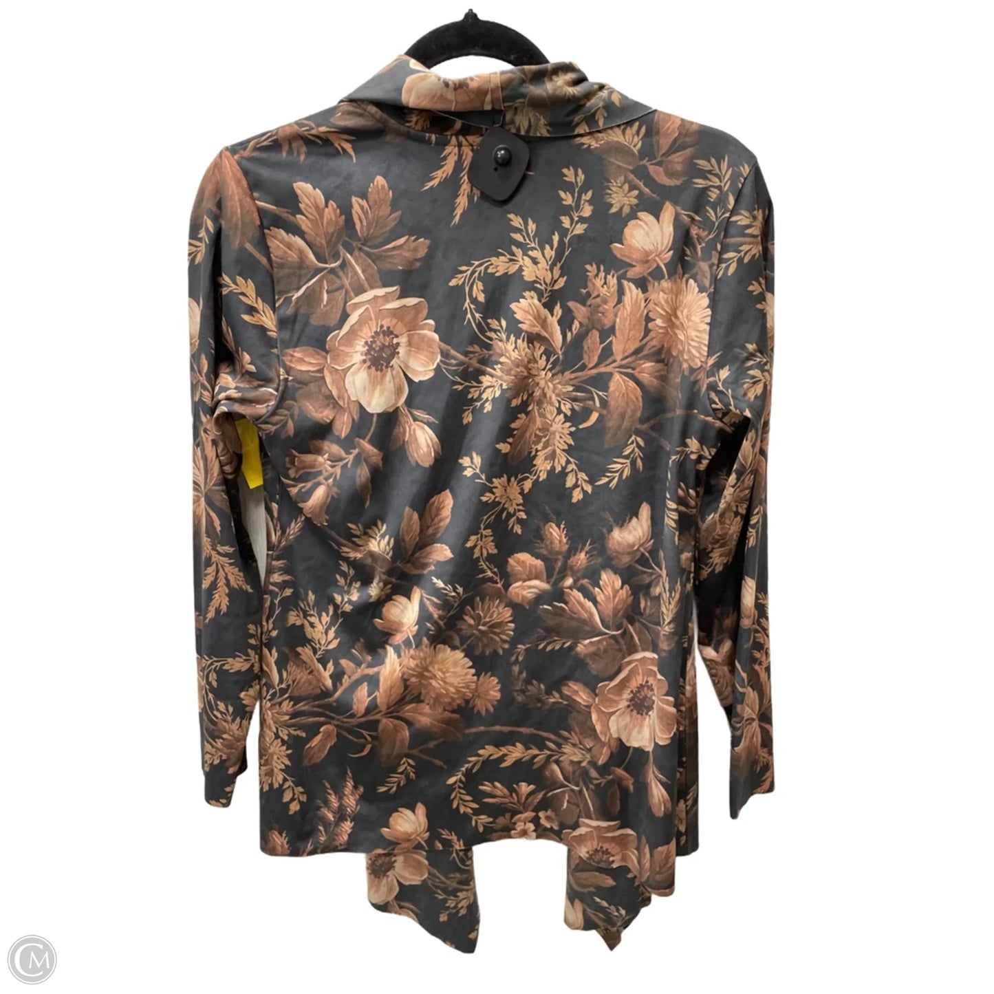 Cardigan By Soft Surroundings In Grey & Tan, Size: S