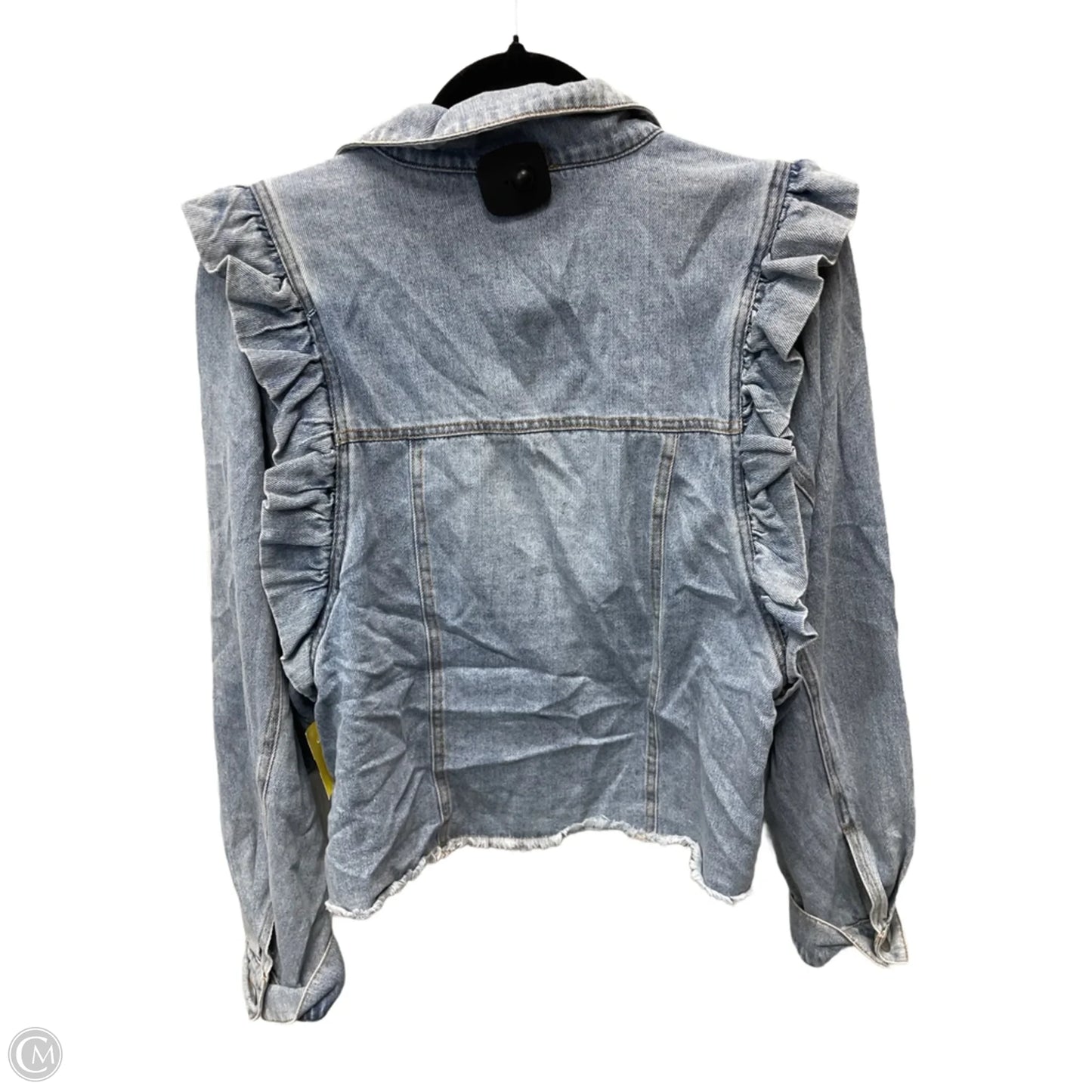 Jacket Denim By Bibi In Blue Denim, Size: S